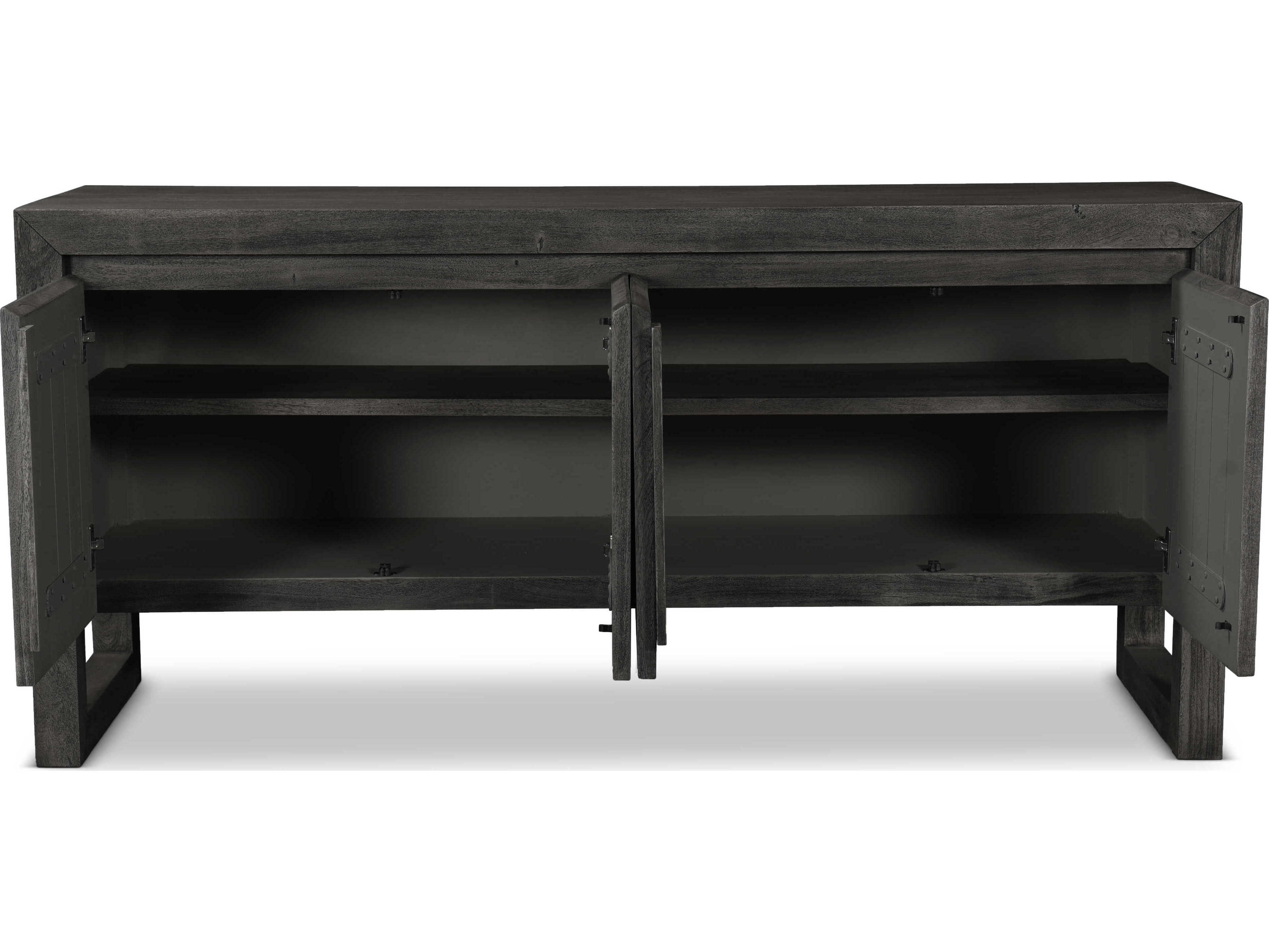Urbia Brooks 68" Acacia Wood Ebonized Sideboard