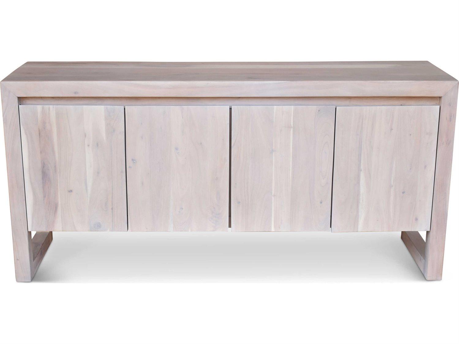Urbia Brooks 68" Acacia Wood White Wash Sideboard