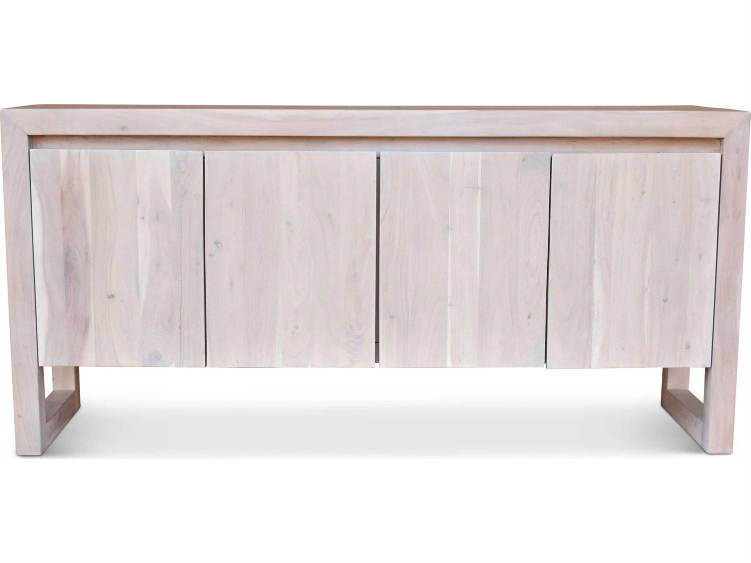 Urbia Brooks 68" Acacia Wood White Wash Sideboard