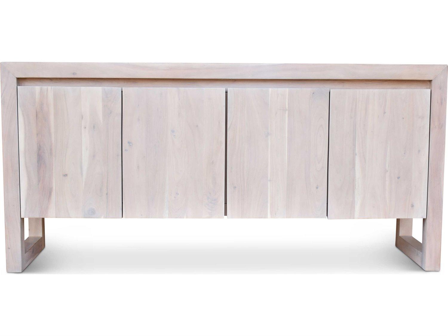 Urbia Brooks 68" Acacia Wood White Wash Sideboard