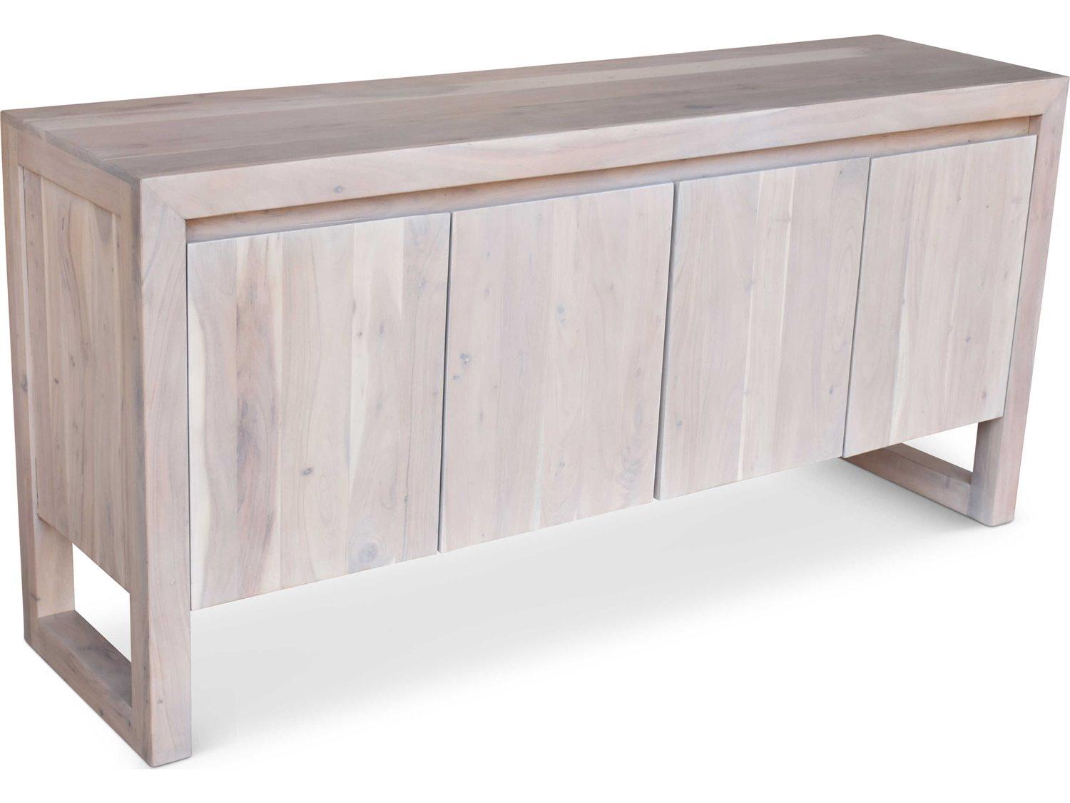 Urbia Brooks 68" Acacia Wood White Wash Sideboard