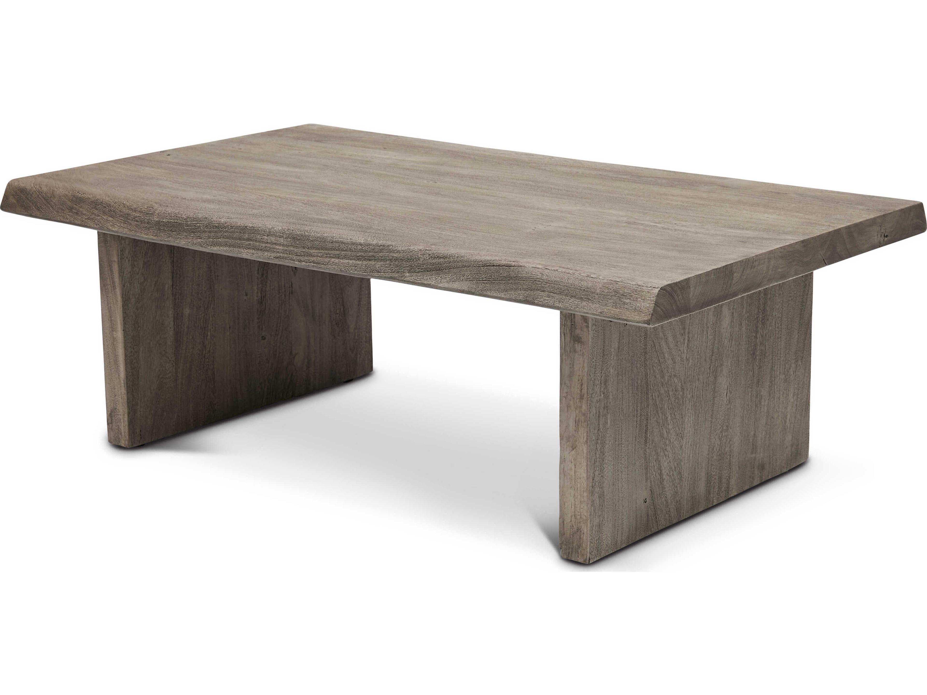 Urbia Brooks Rectangular Wood Sandblasted Grey Coffee Table