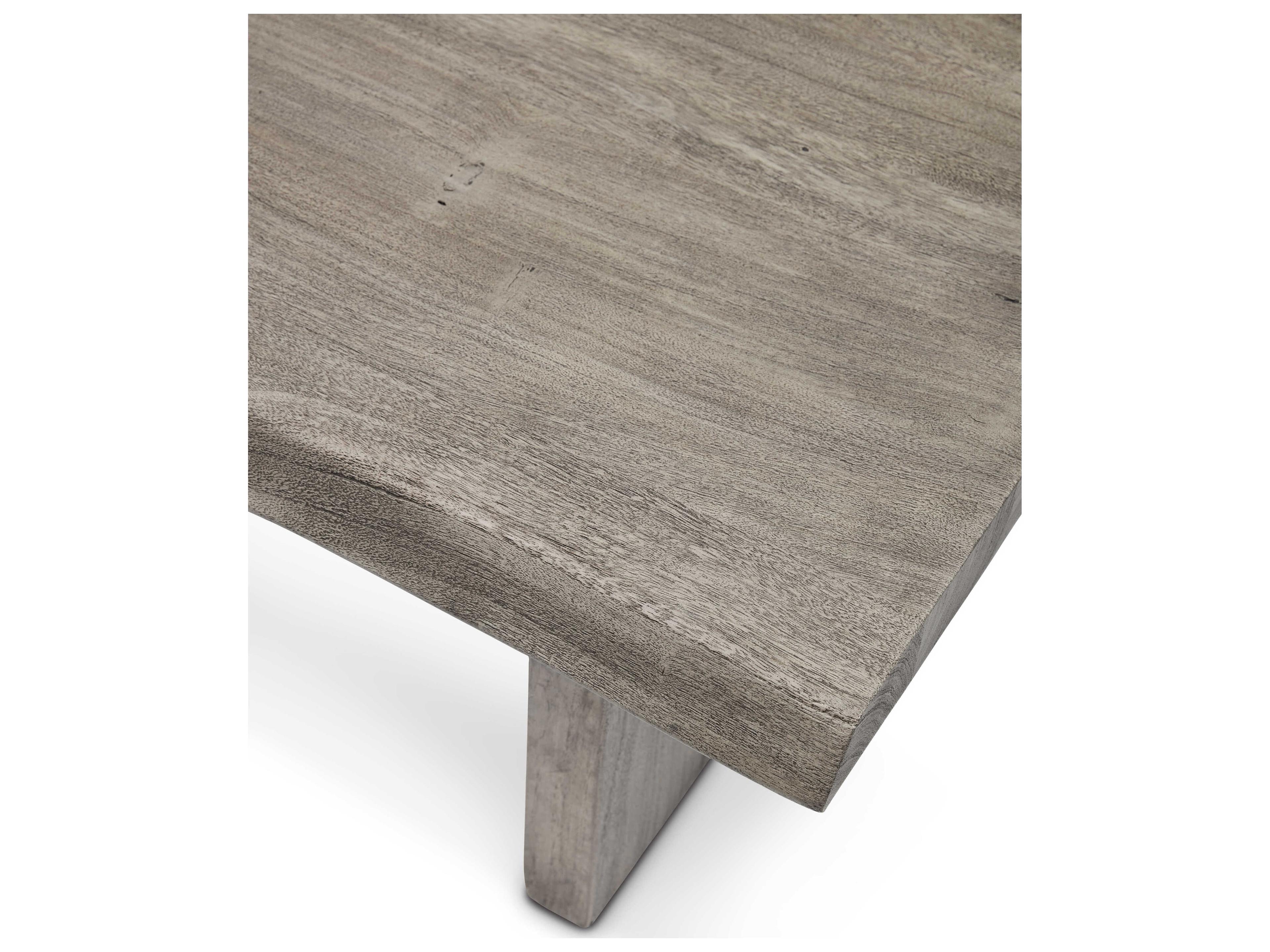 Urbia Brooks Rectangular Wood Sandblasted Grey Coffee Table