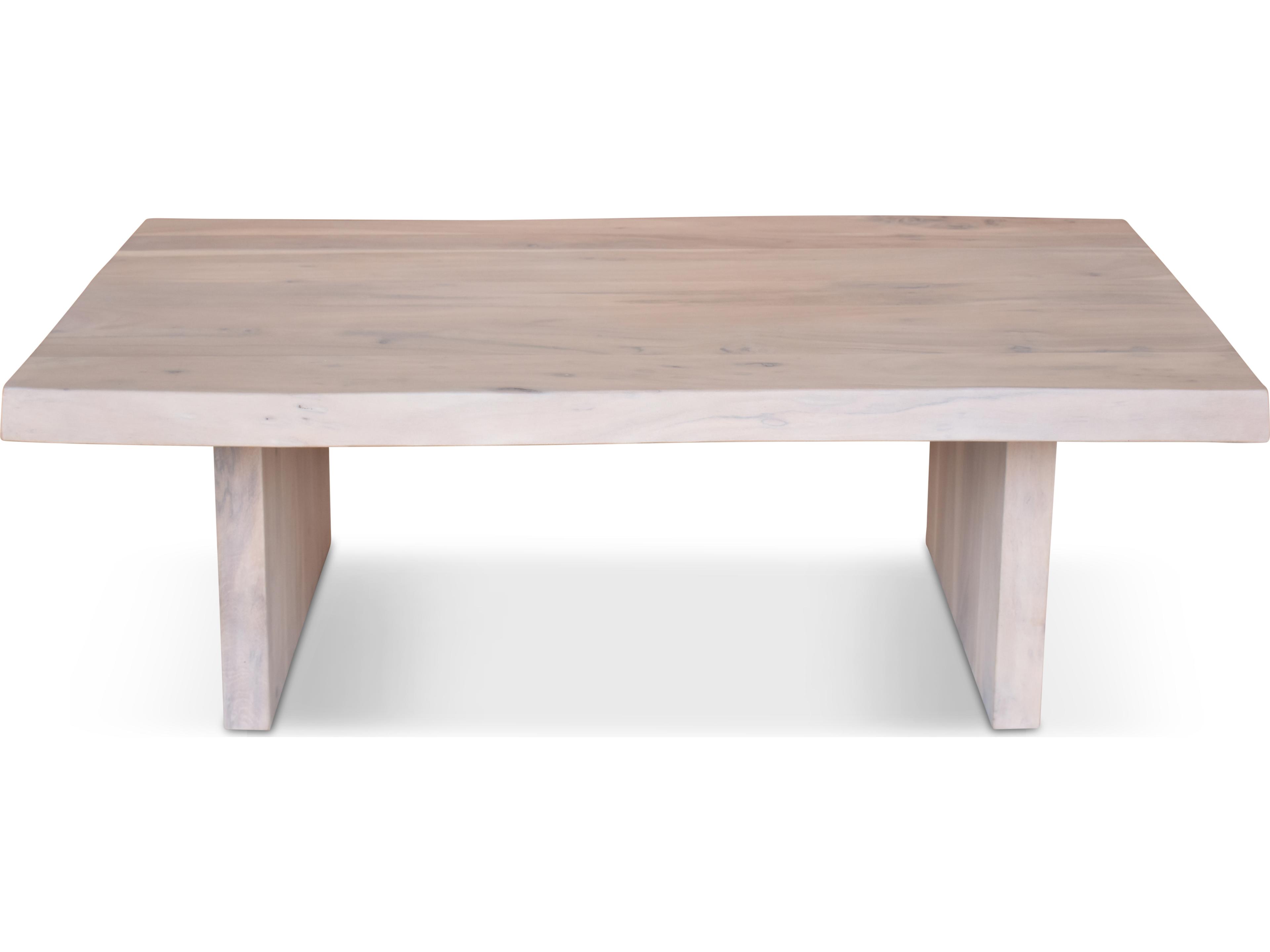 Urbia Brooks Rectangular Wood White Wash Coffee Table
