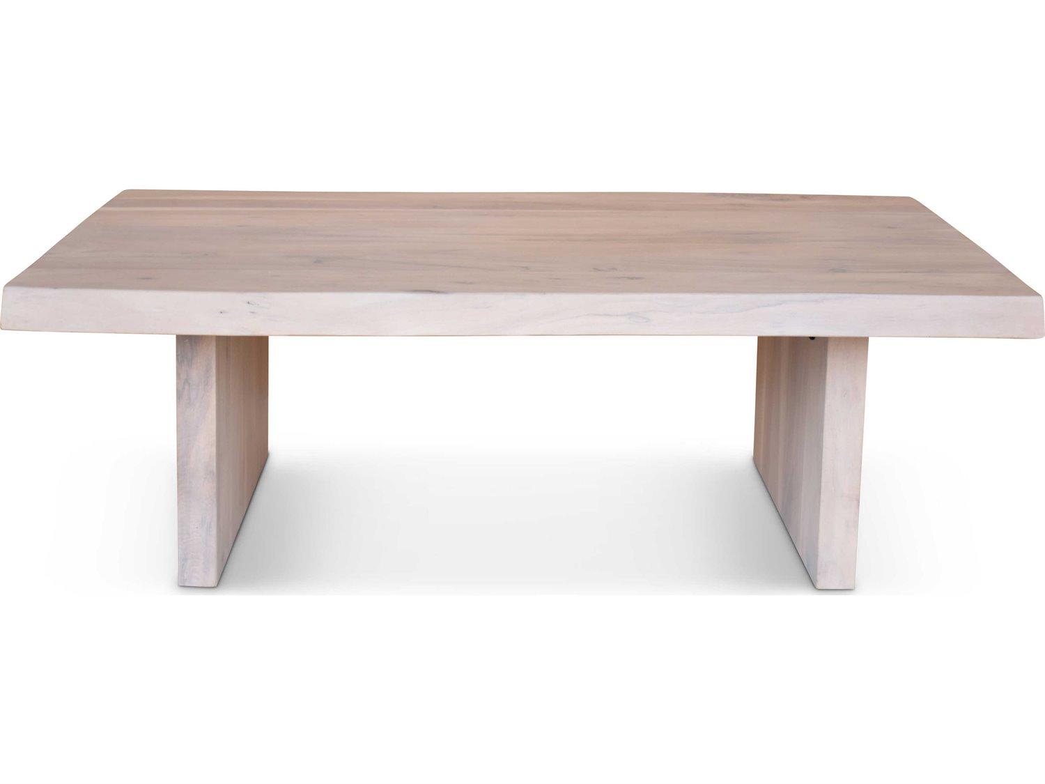 Urbia Brooks Rectangular Wood White Wash Coffee Table
