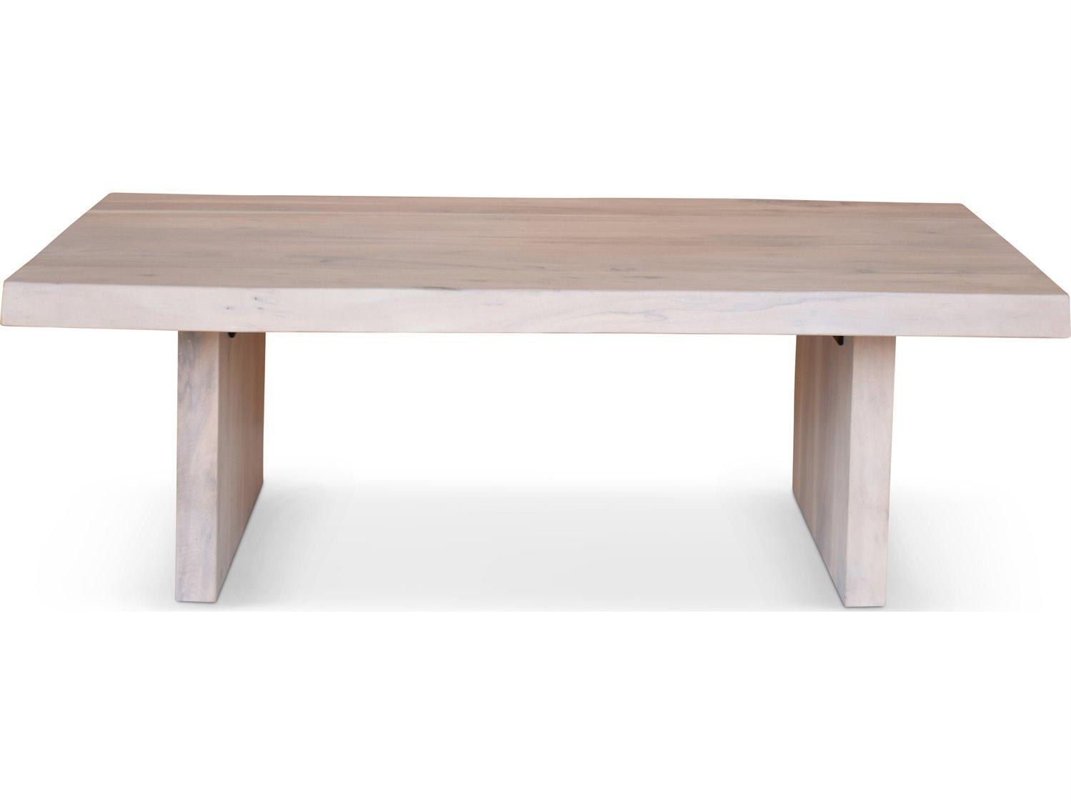 Urbia Brooks Rectangular Wood White Wash Coffee Table