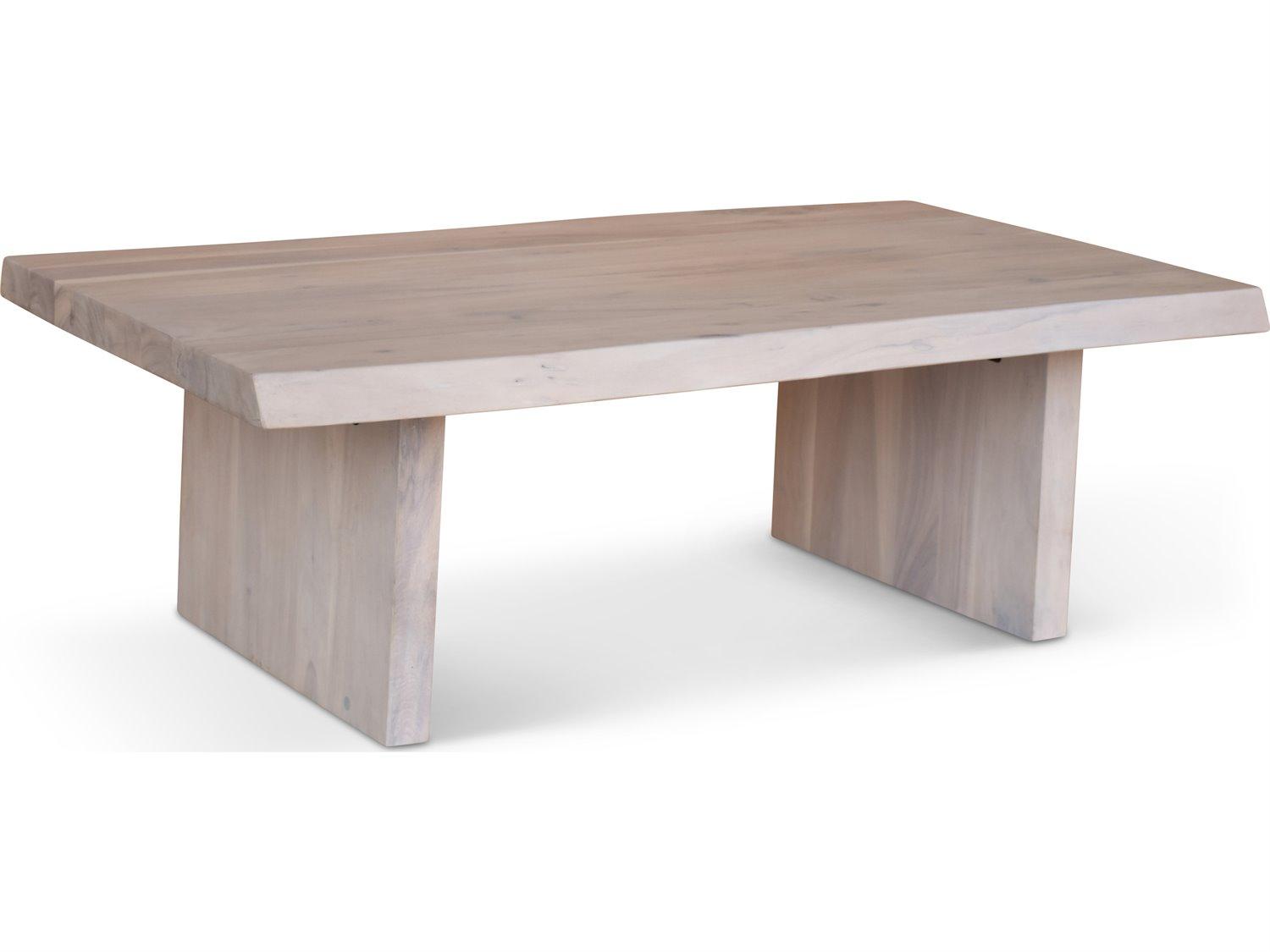 Urbia Brooks Rectangular Wood White Wash Coffee Table