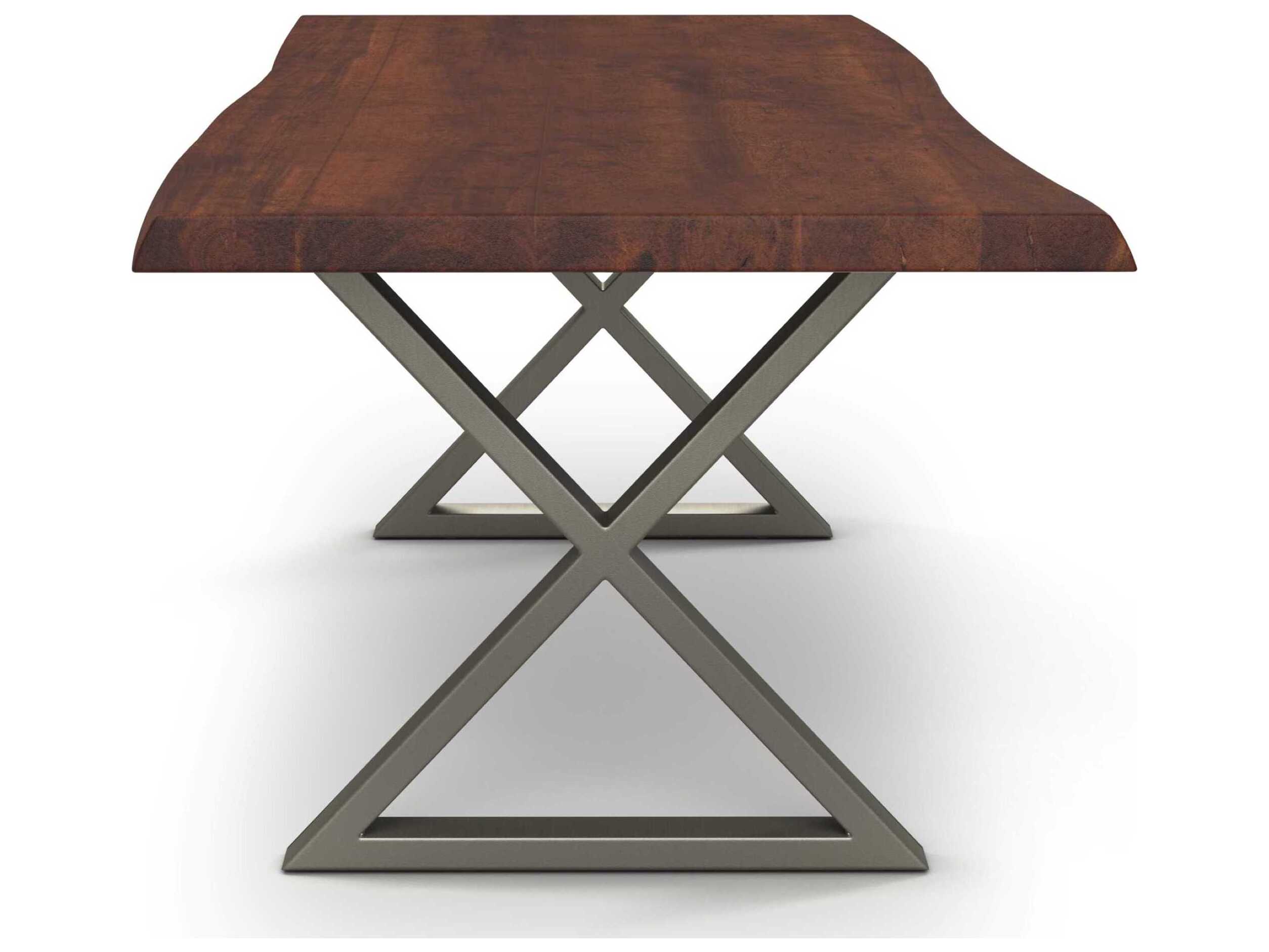Urbia Brooks Rectangular Wood Americano Pewter Dining Table