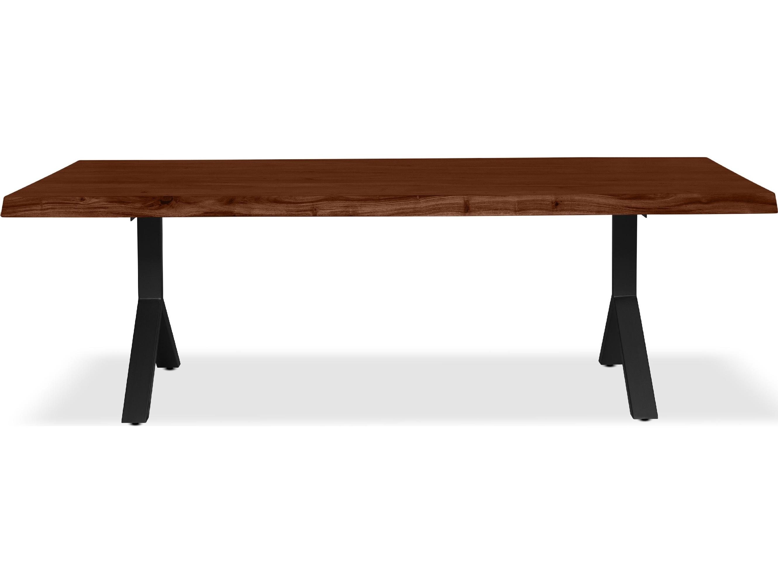 Urbia Brooks Dining Table Y Base Americano Top Black Base