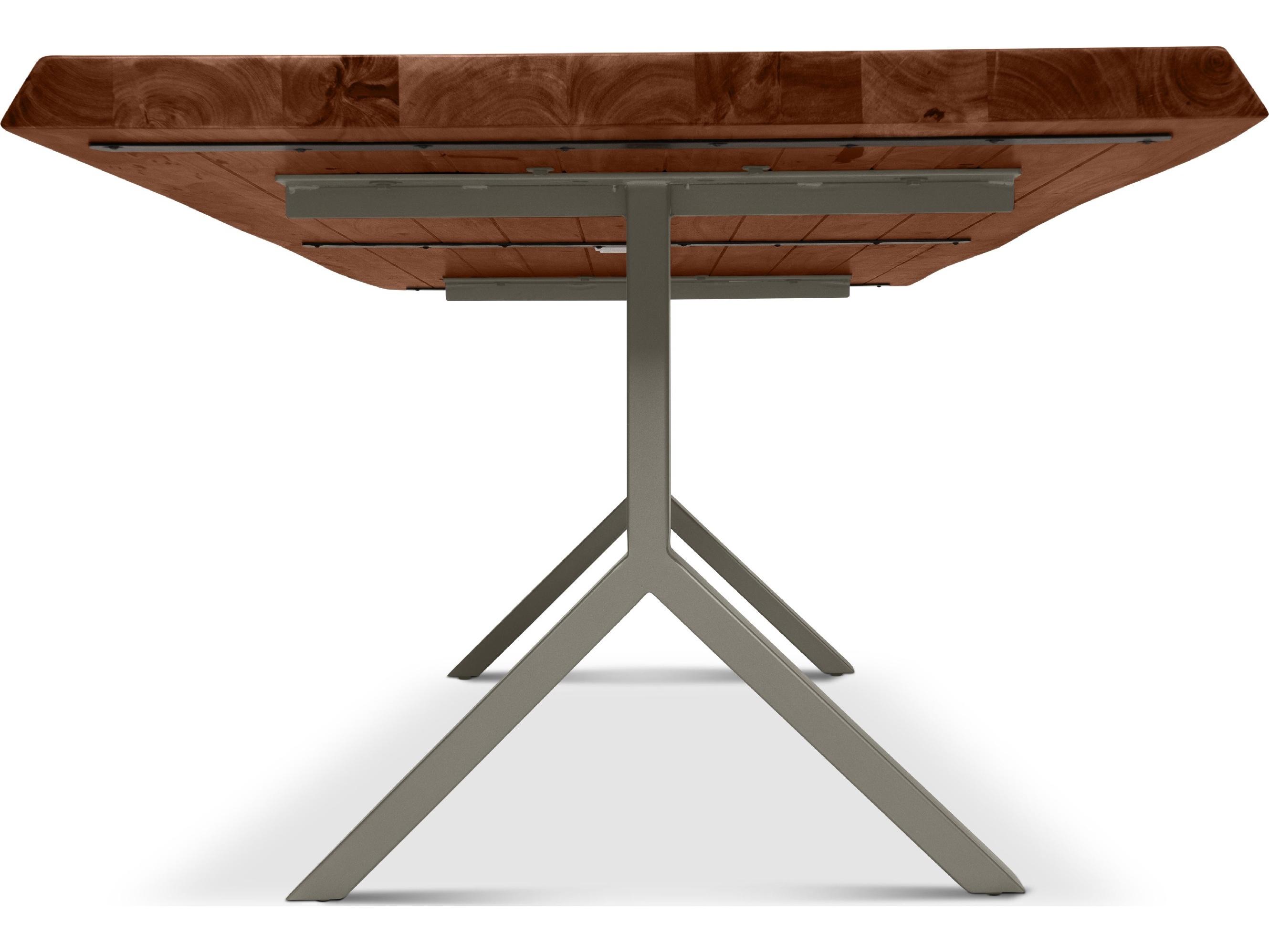 Urbia Brooks Dining Table Y Base Americano Top Pewter Base