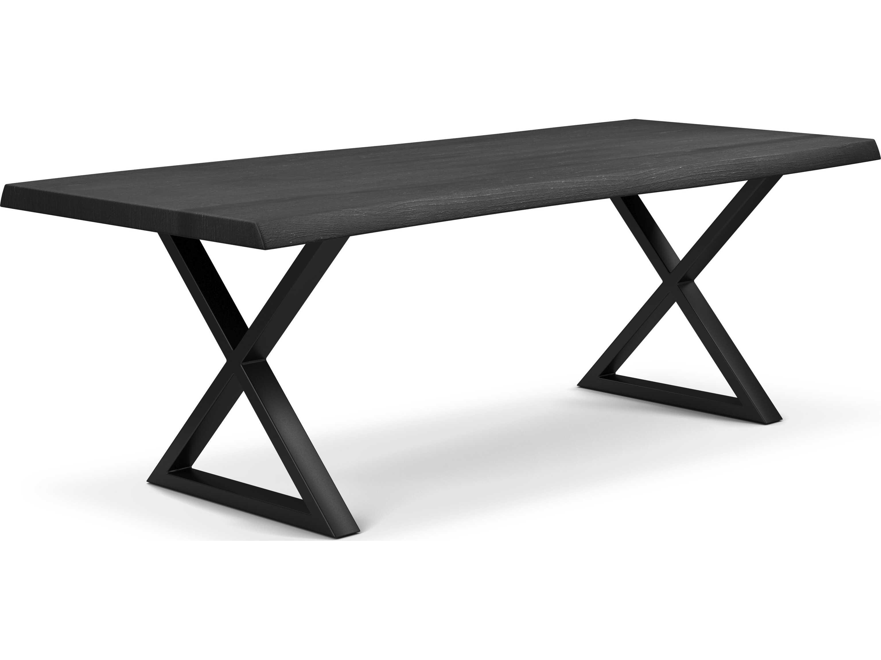 Urbia Brooks Rectangular Wood Ebonized Black Dining Table