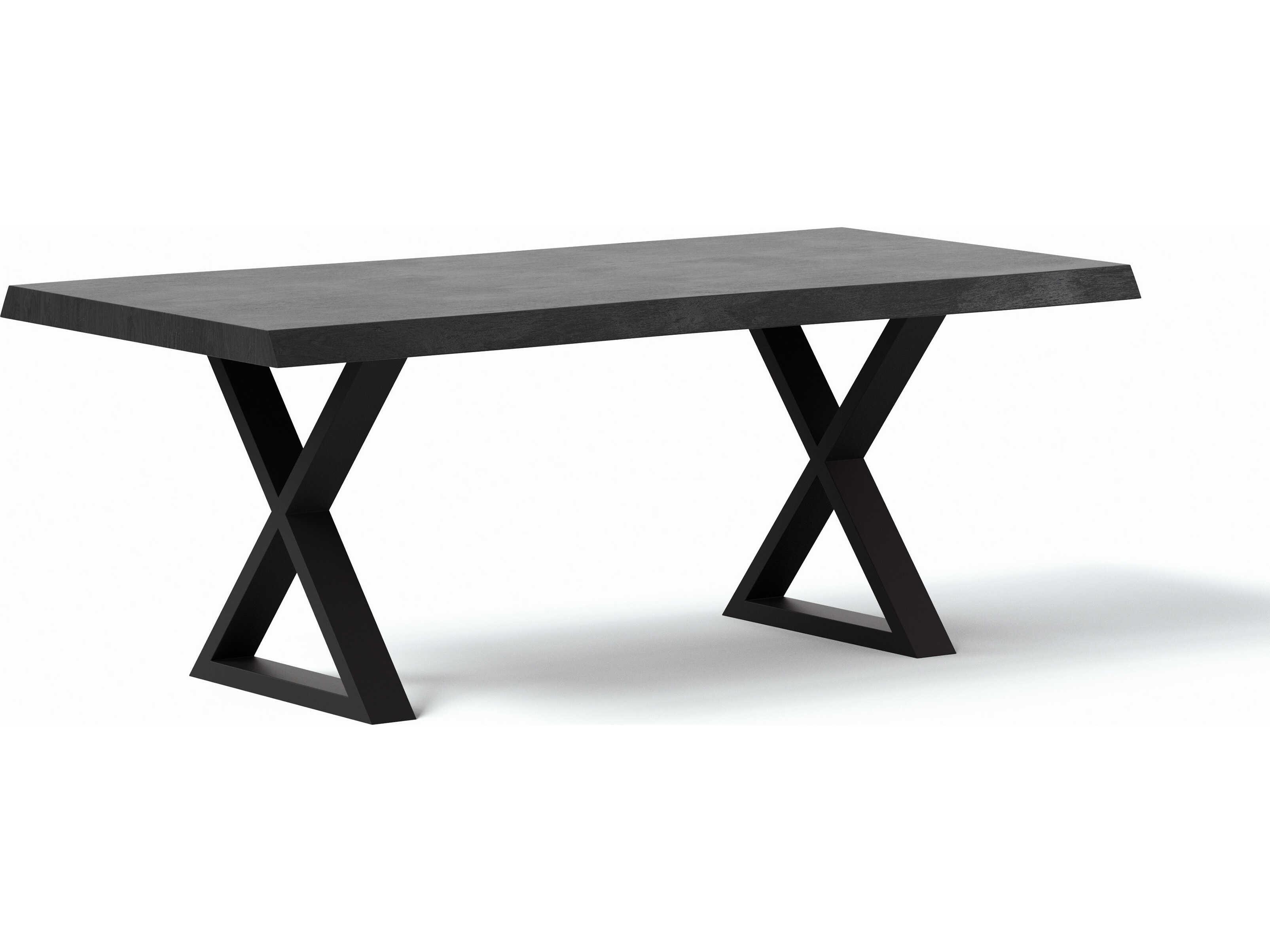 Urbia Brooks Rectangular Wood Ebonized Black Dining Table