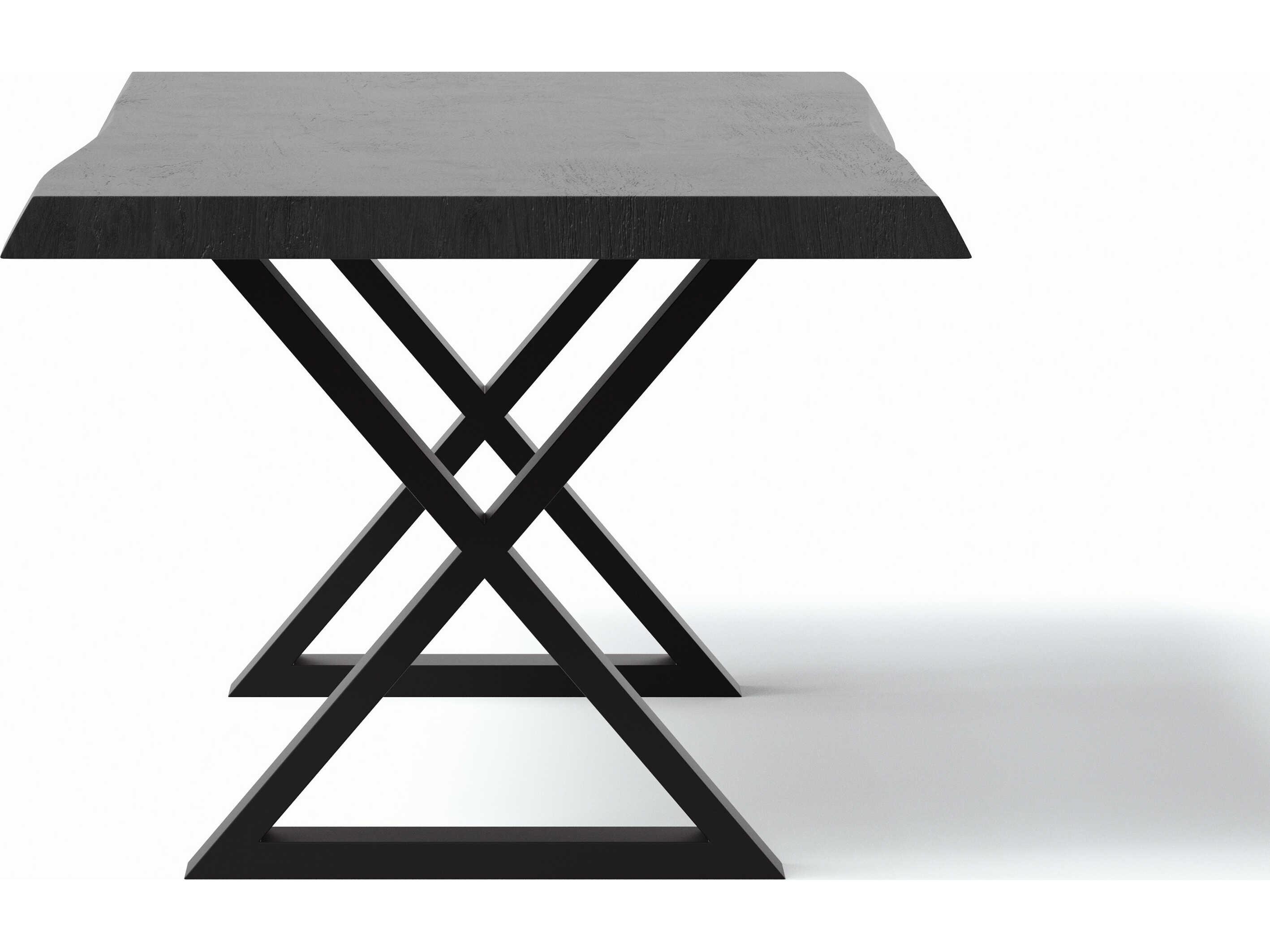 Urbia Brooks Rectangular Wood Ebonized Black Dining Table