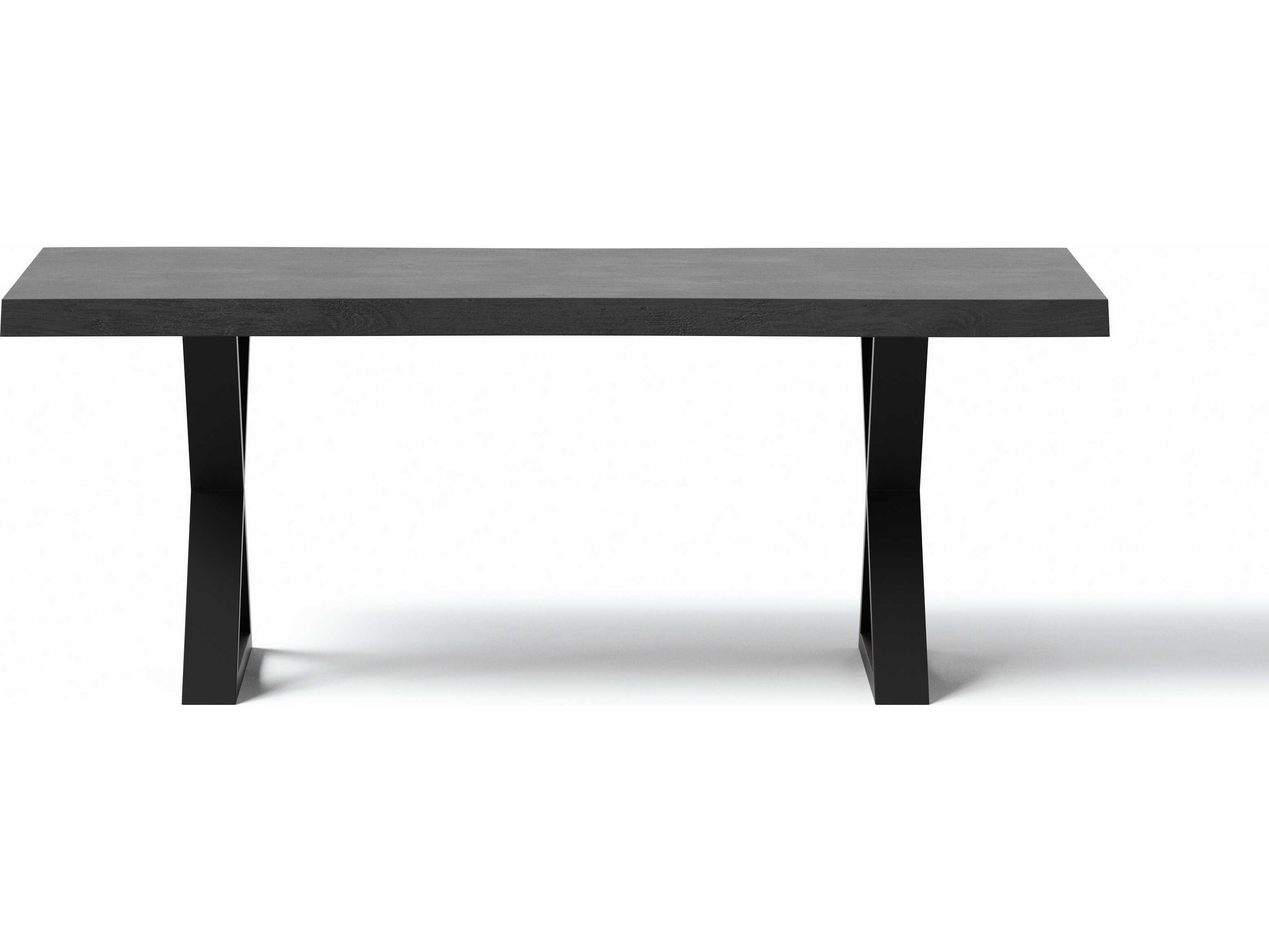 Urbia Brooks Rectangular Wood Ebonized Black Dining Table