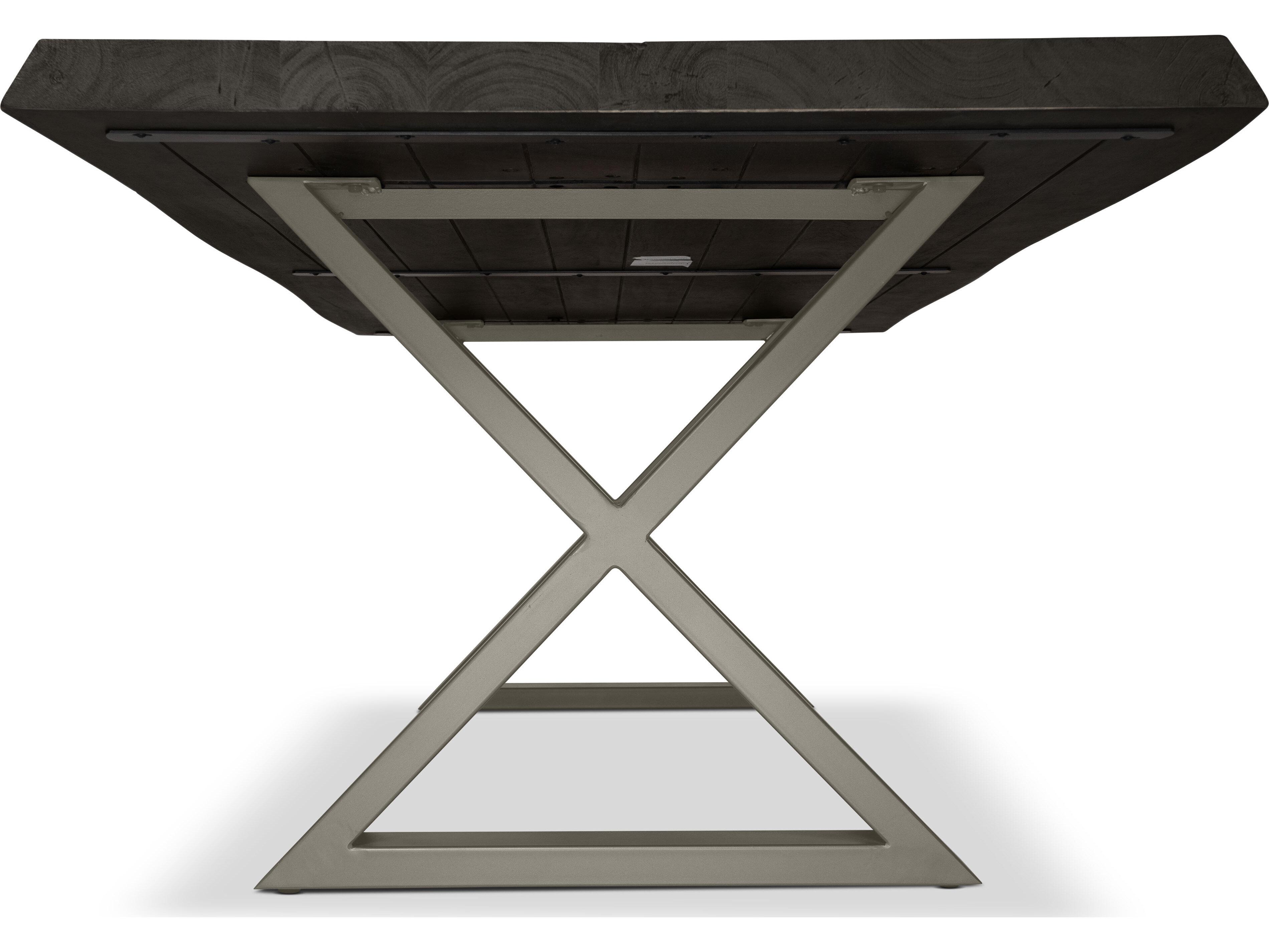 Urbia Brooks Rectangular Wood Ebonized Pewter Dining Table