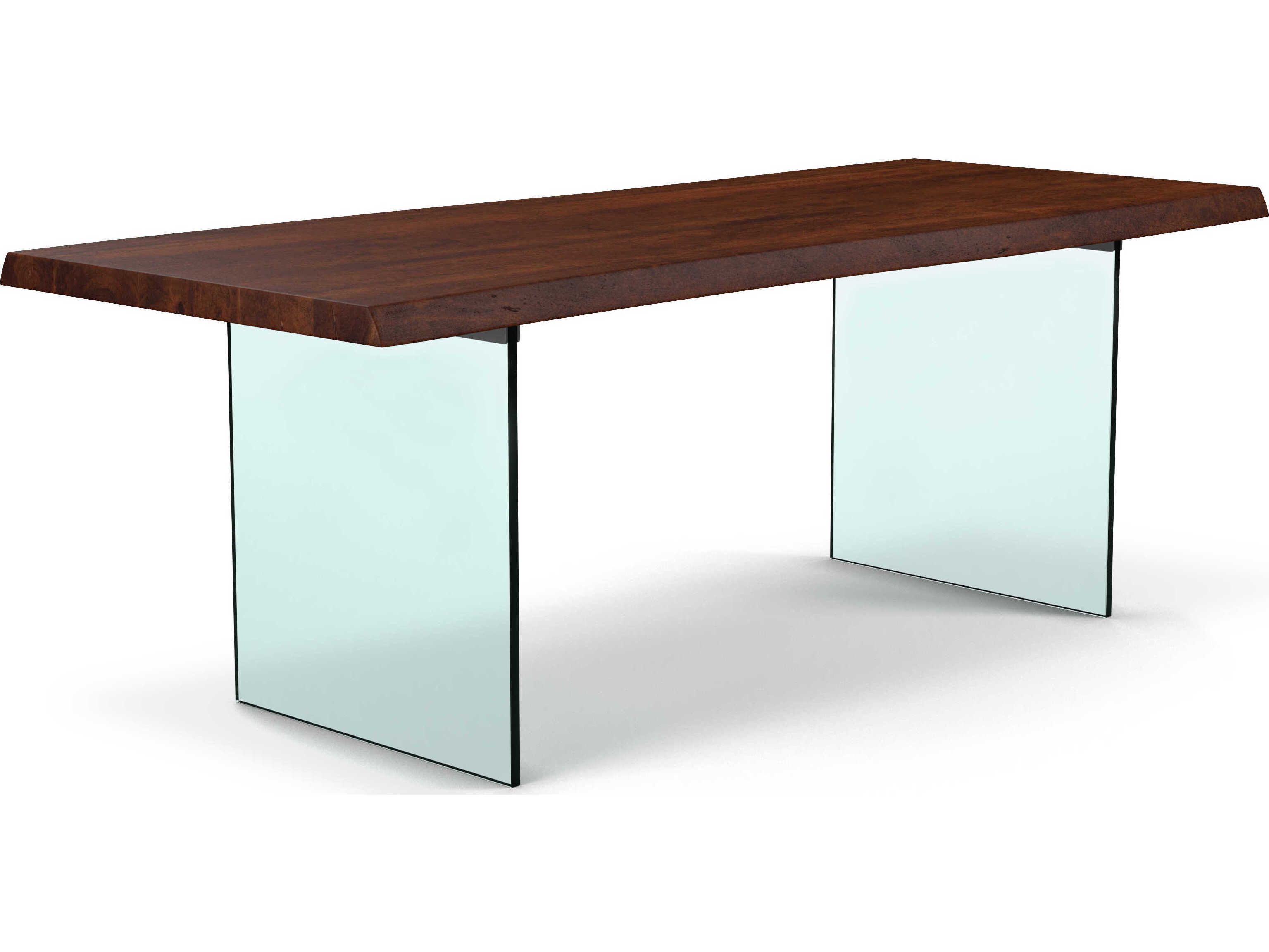 Urbia Brooks Rectangular Wood Americano Clear Dining Table