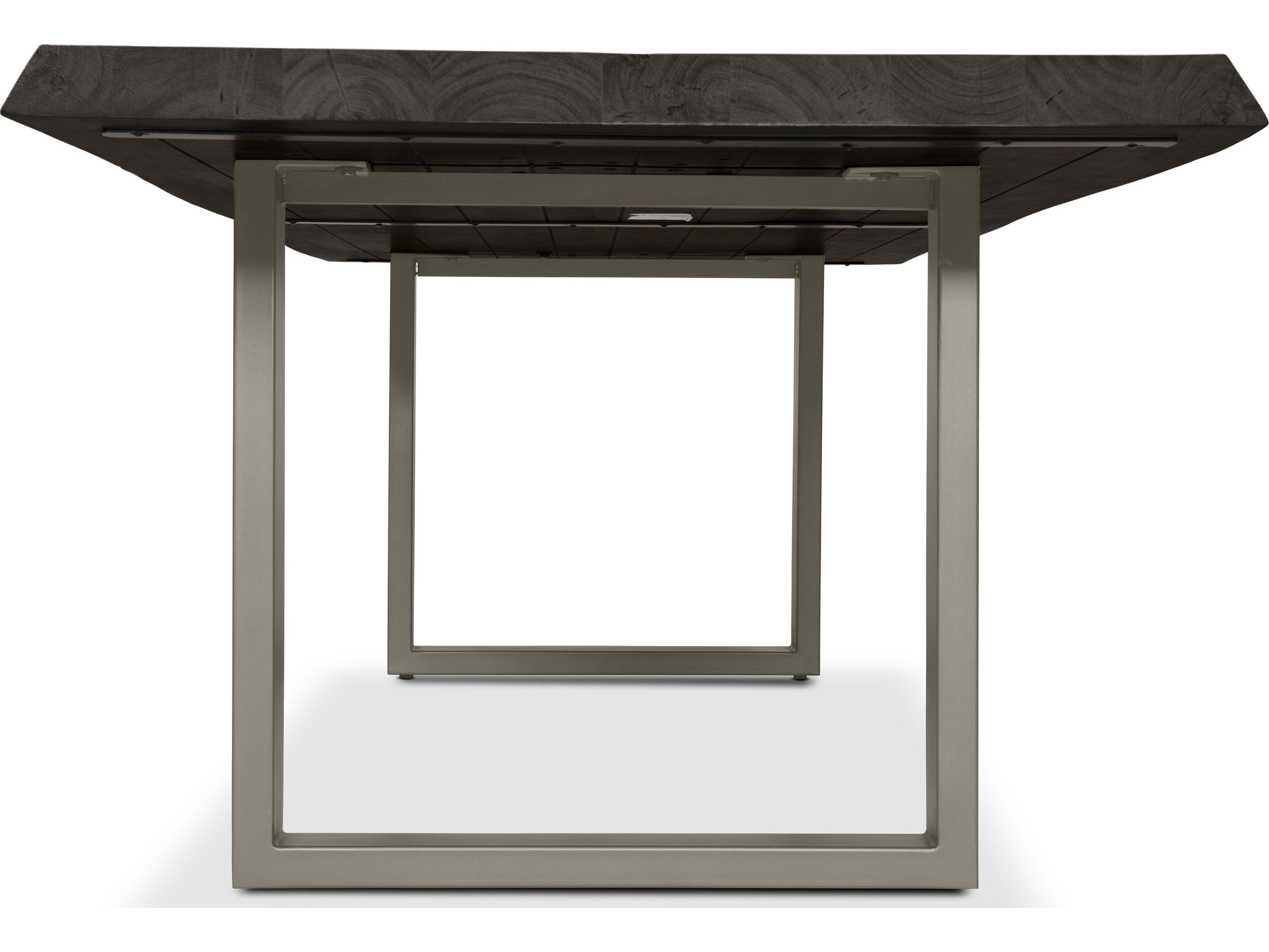 Urbia Brooks Rectangular Wood Ebonized Pewter Dining Table