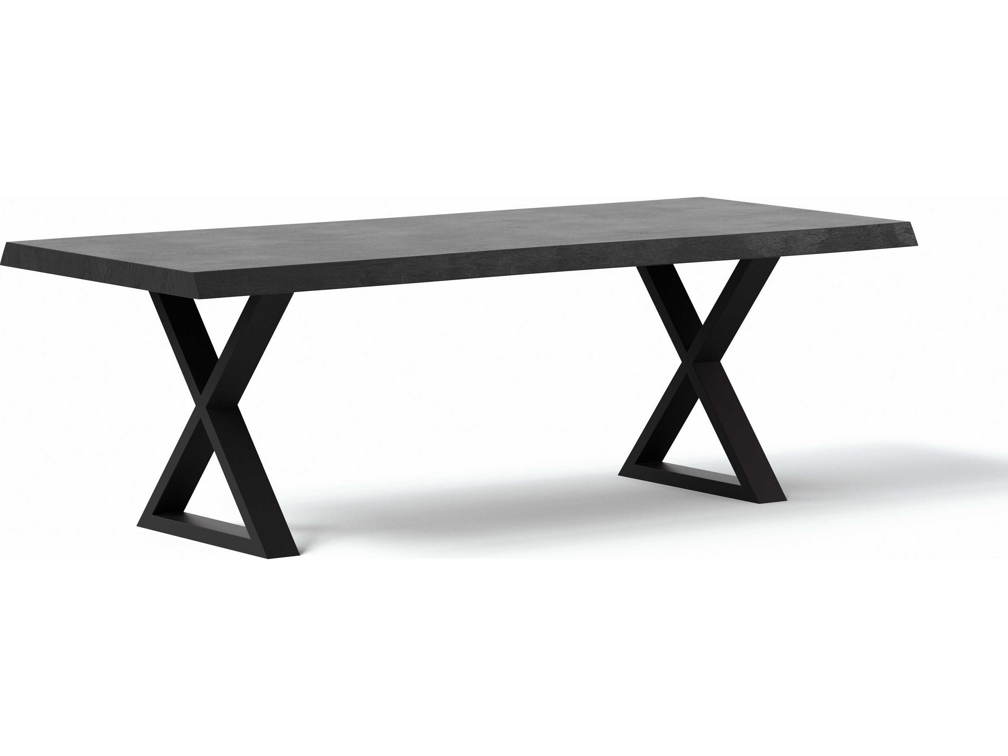 Urbia Brooks Rectangular Wood Ebonized Black Dining Table