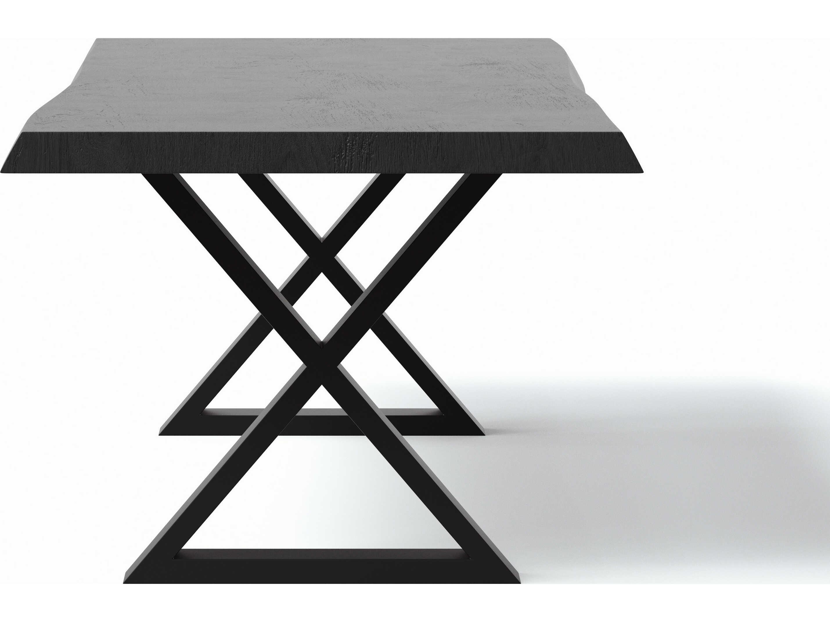 Urbia Brooks Rectangular Wood Ebonized Black Dining Table