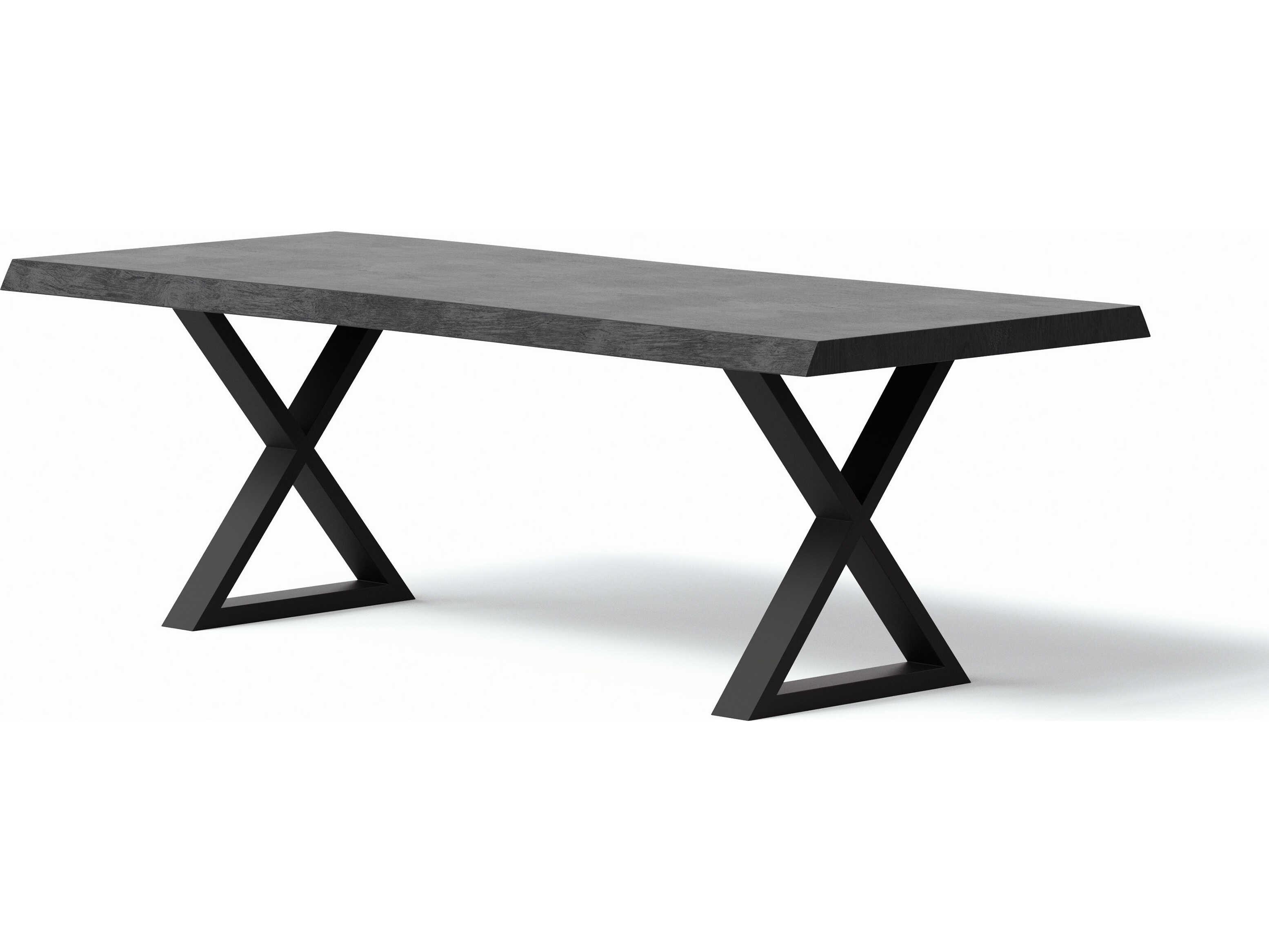 Urbia Brooks Rectangular Wood Ebonized Black Dining Table