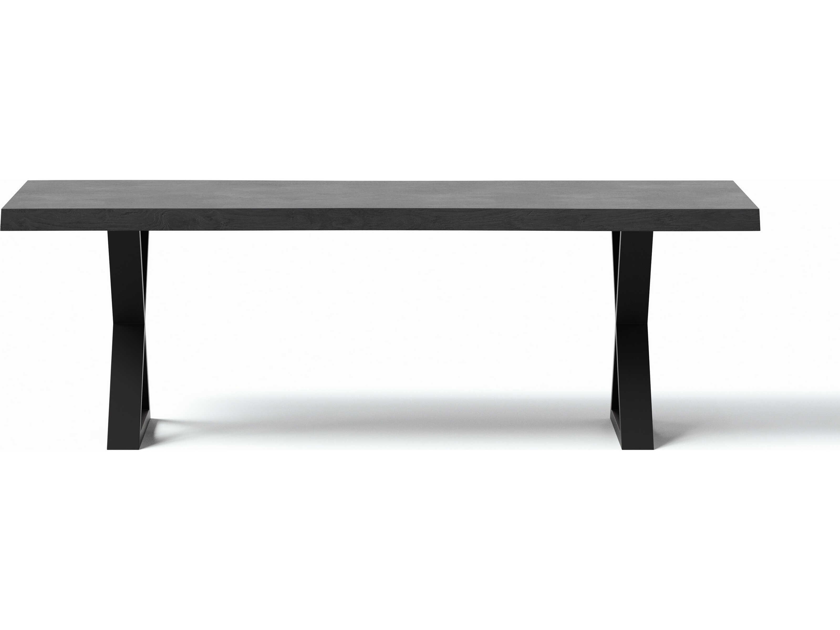 Urbia Brooks Rectangular Wood Ebonized Black Dining Table
