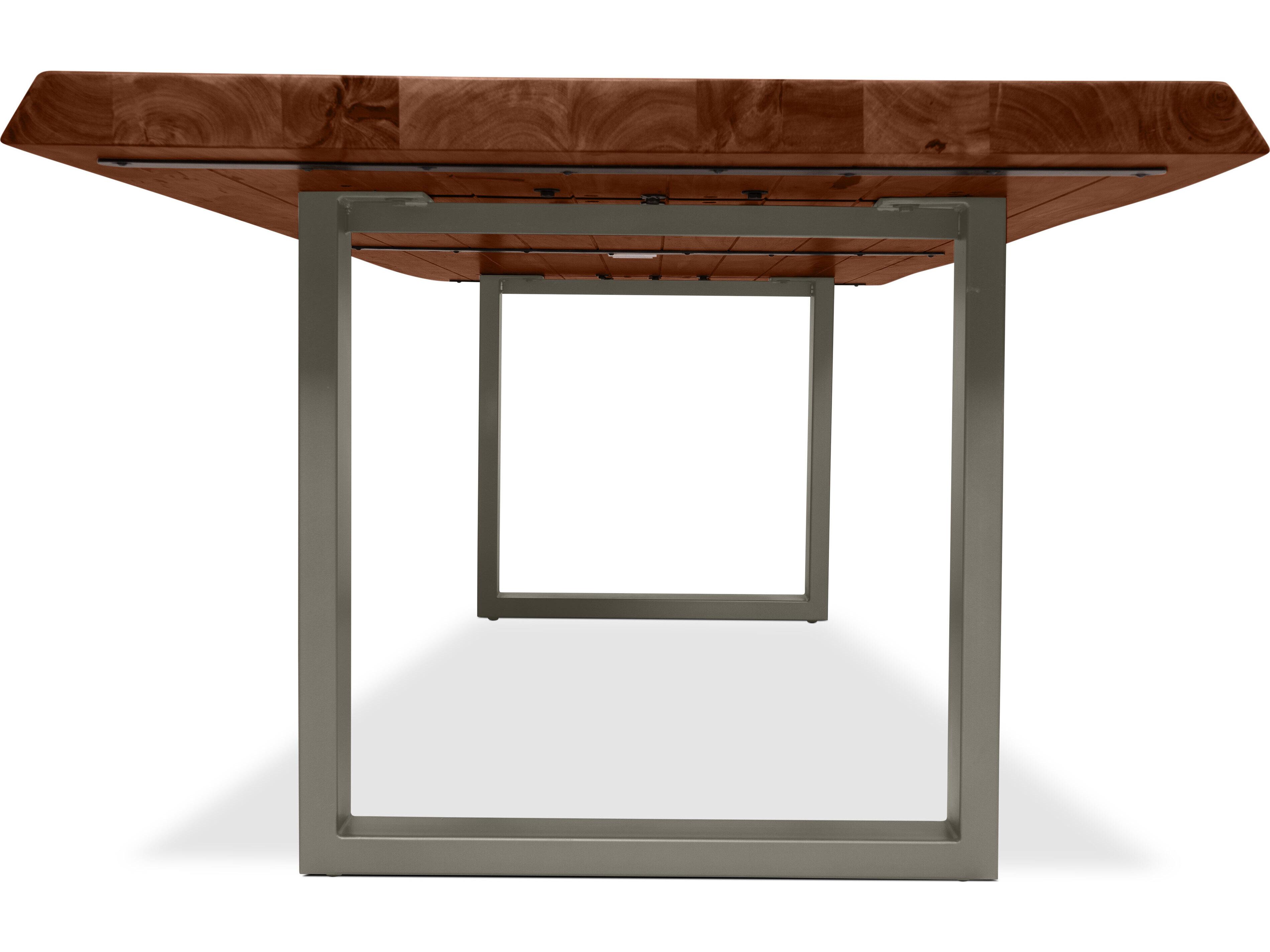 Urbia Brooks Rectangular Wood Americano Pewter Dining Table