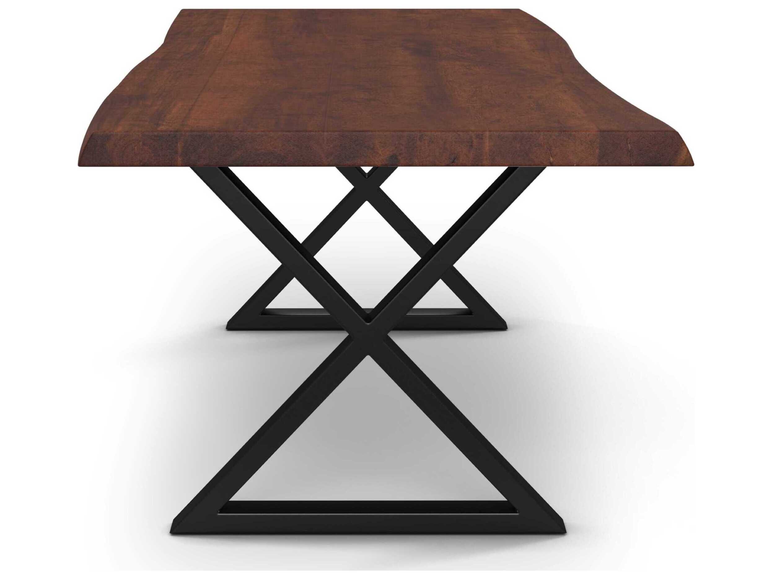 Urbia Brooks Rectangular Wood Americano Black Dining Table