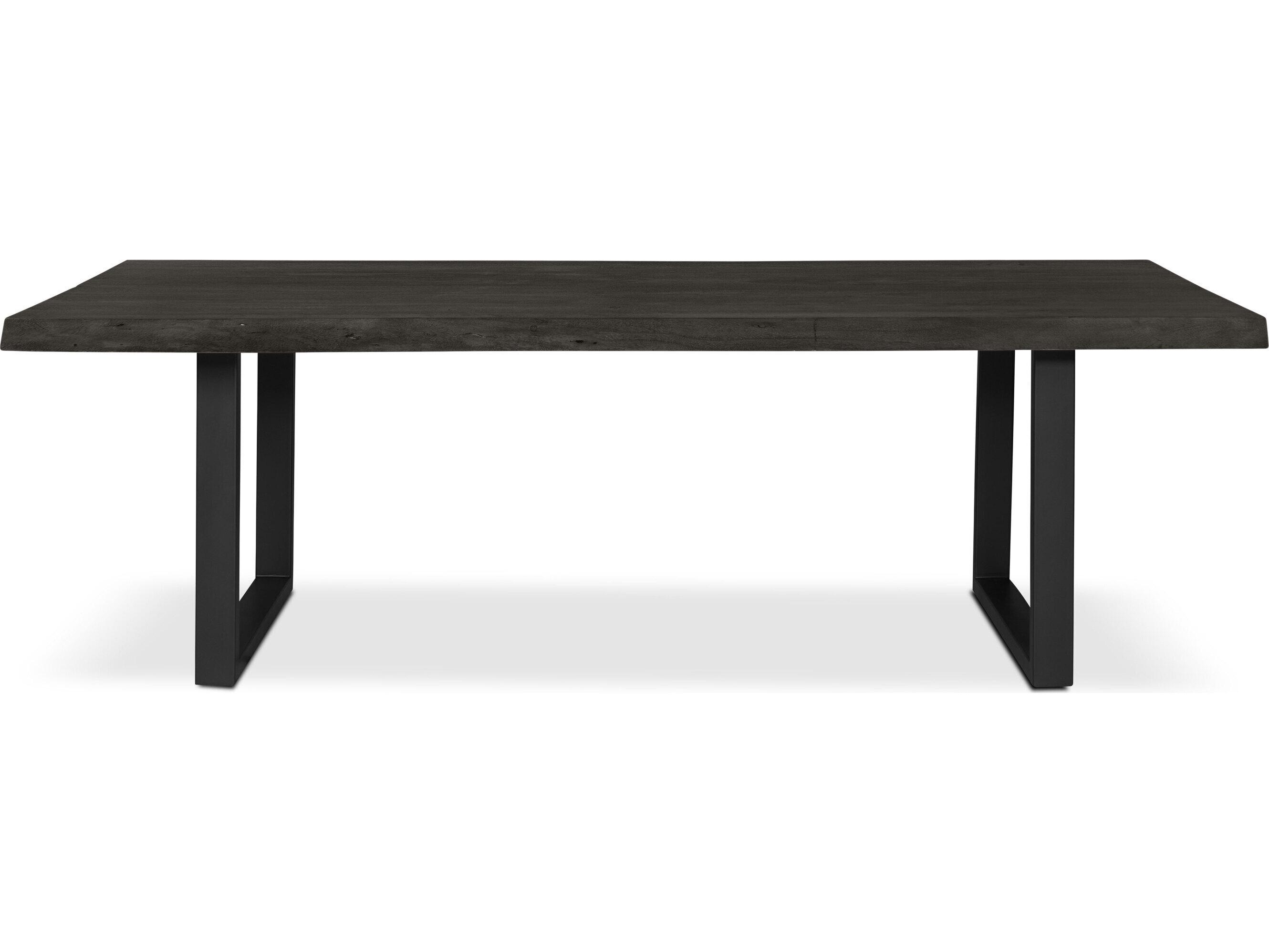Urbia Brooks Rectangular Wood Ebonized Black Dining Table