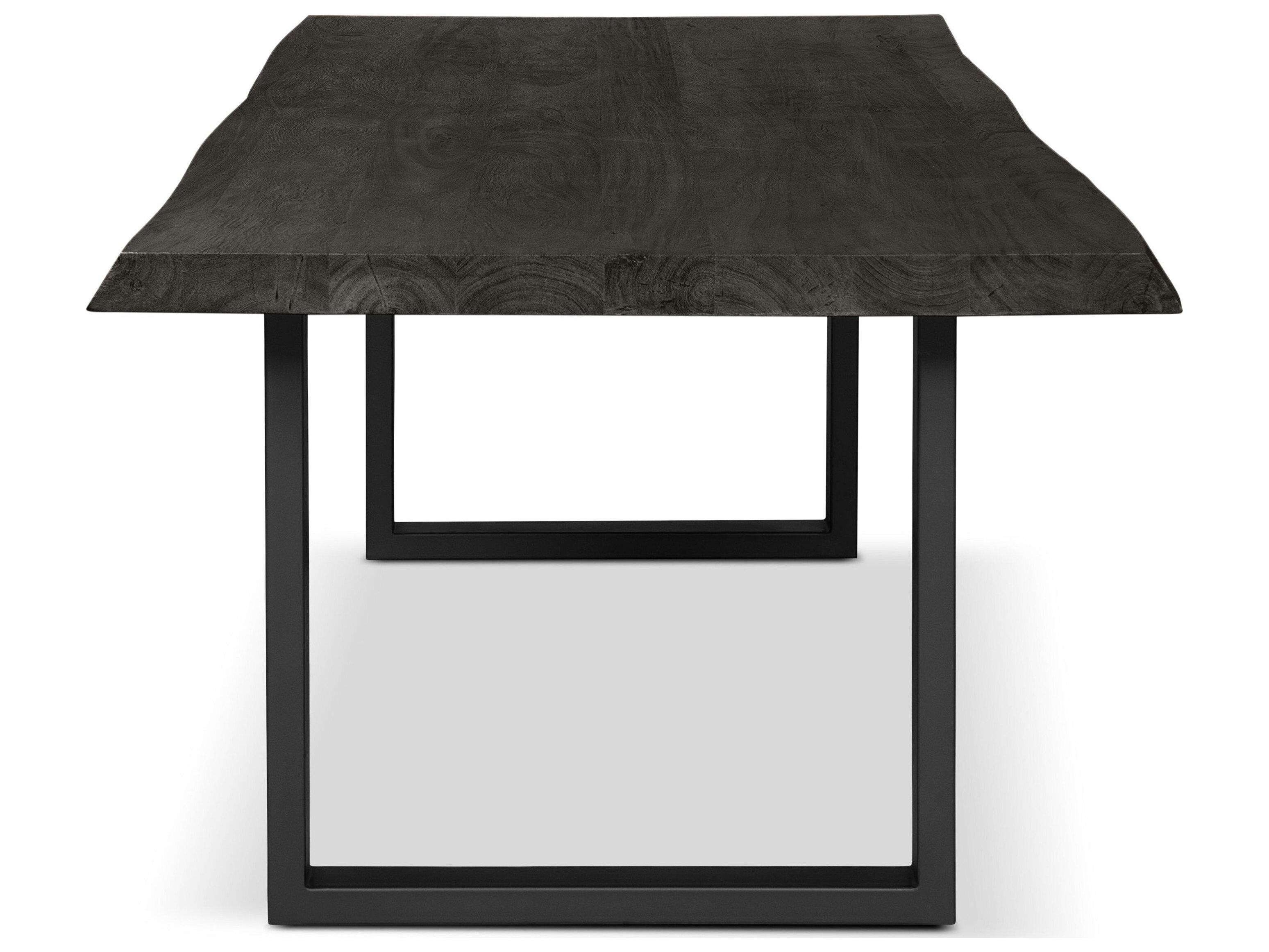 Urbia Brooks Rectangular Wood Ebonized Black Dining Table