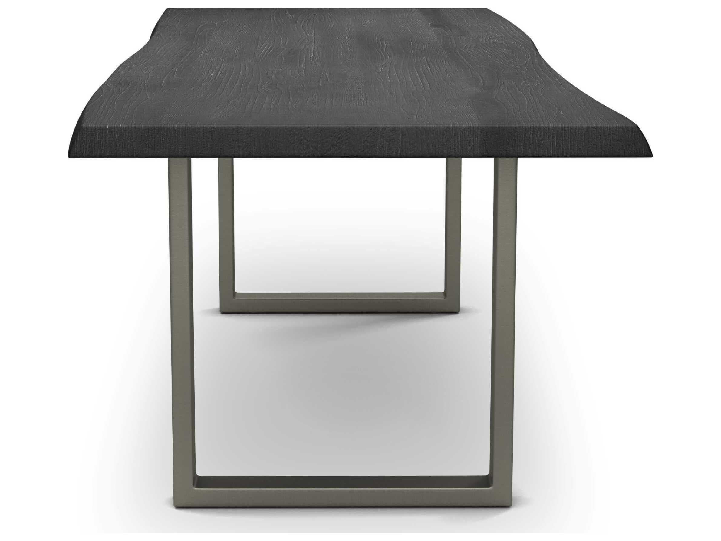 Urbia Brooks Rectangular Wood Ebonized Pewter Dining Table