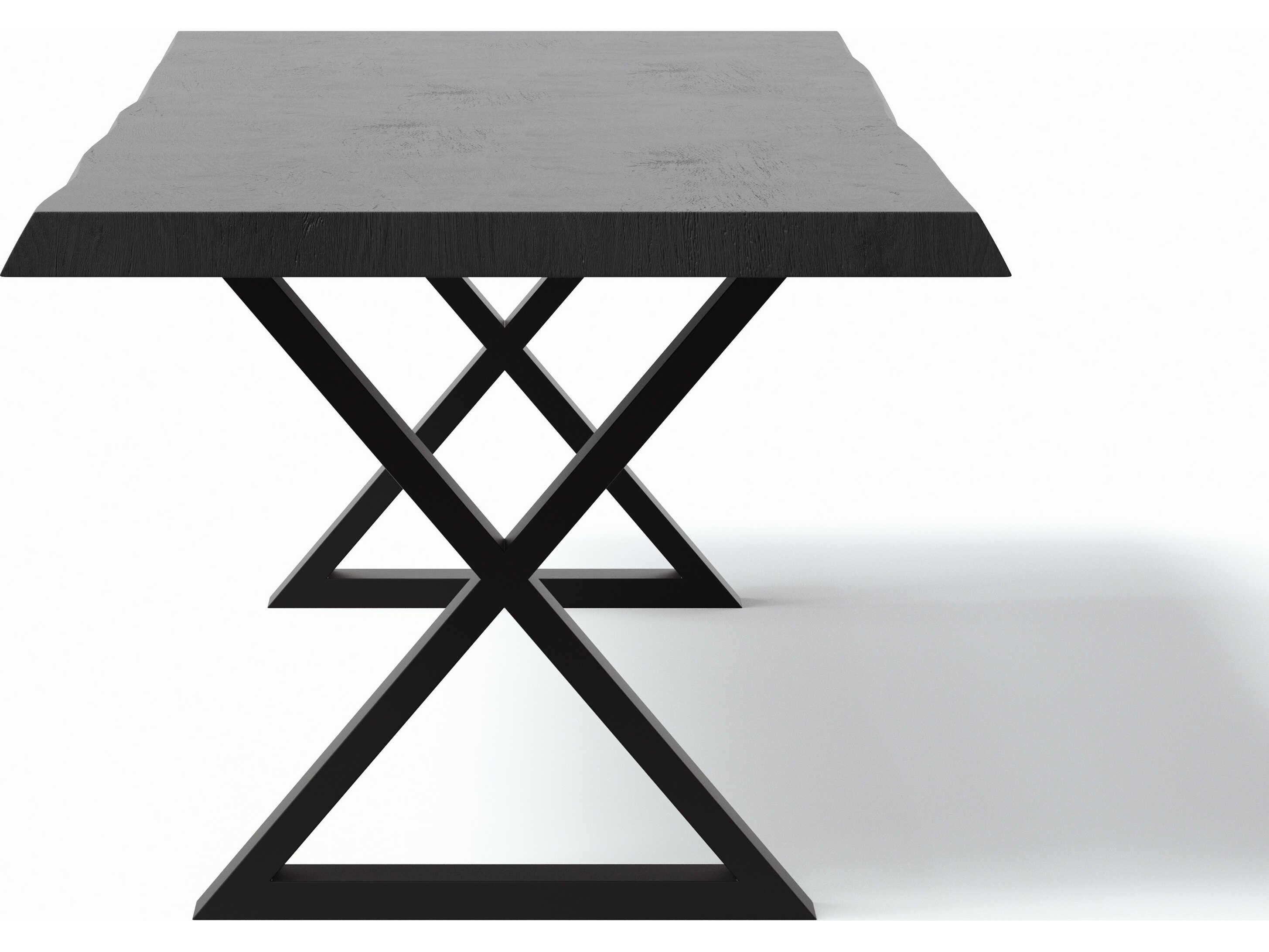 Urbia Brooks Rectangular Wood Ebonized Black Dining Table