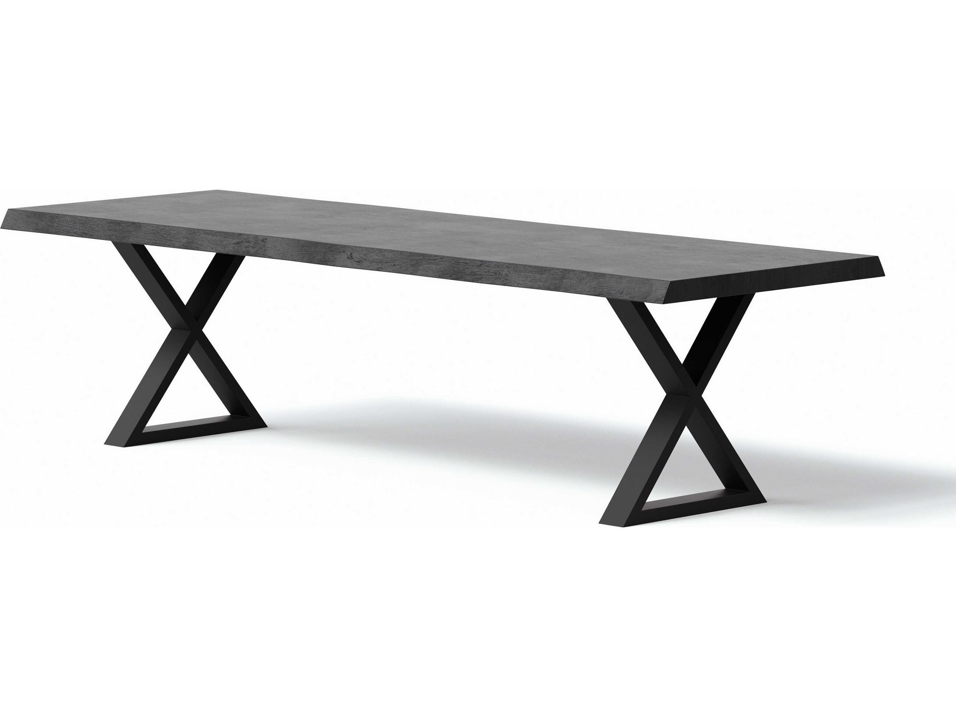 Urbia Brooks Rectangular Wood Ebonized Black Dining Table