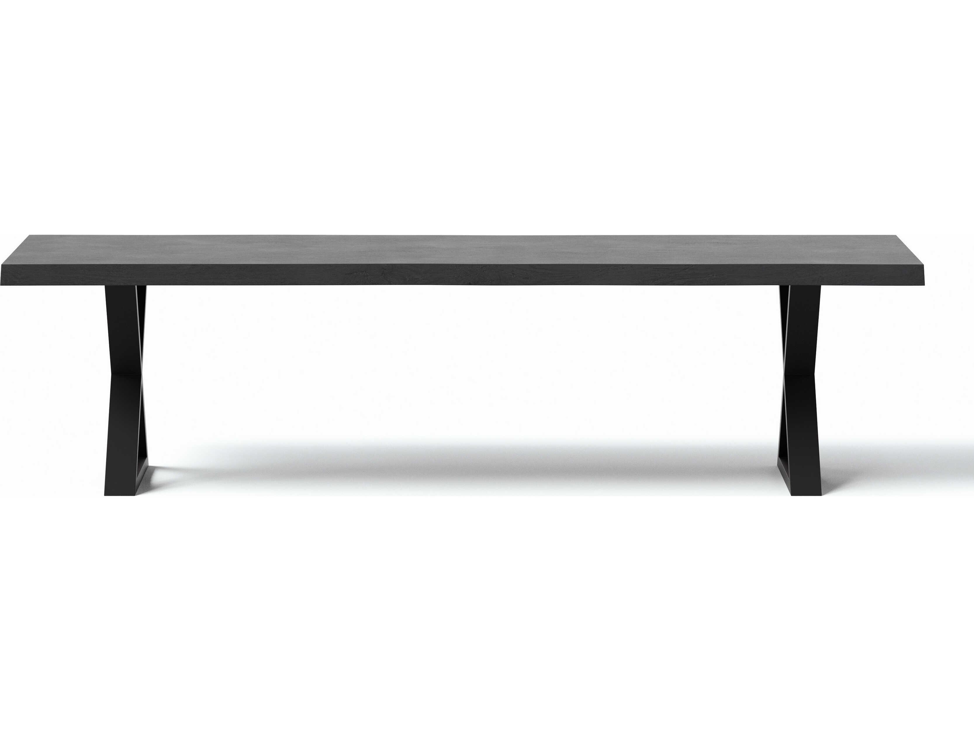 Urbia Brooks Rectangular Wood Ebonized Black Dining Table