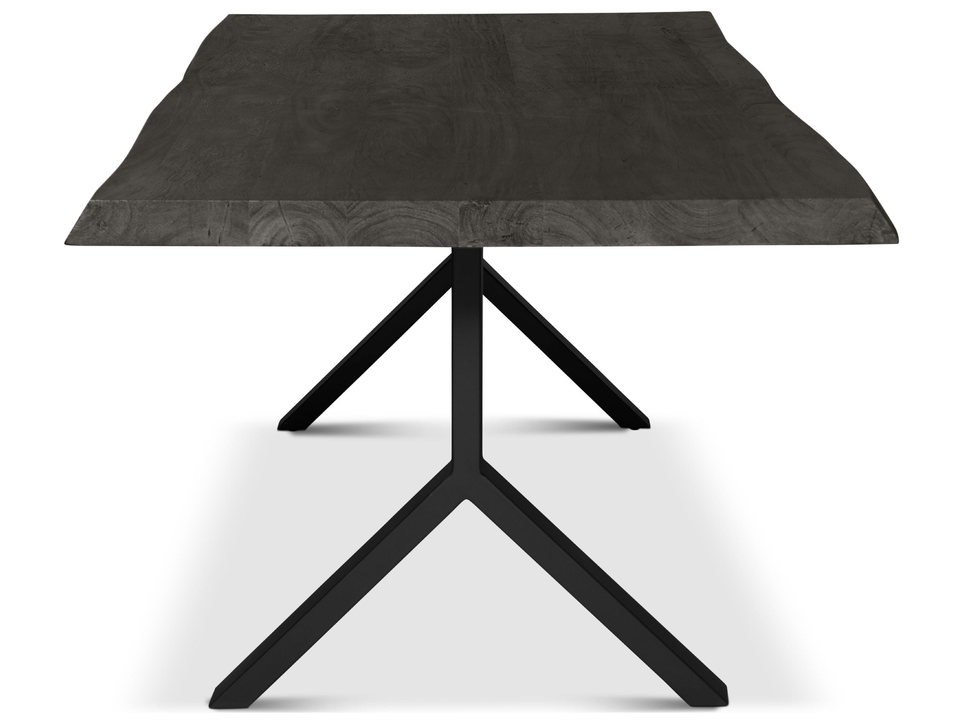 Urbia Brooks Dining Table Y Base Ebonized Top Black Base