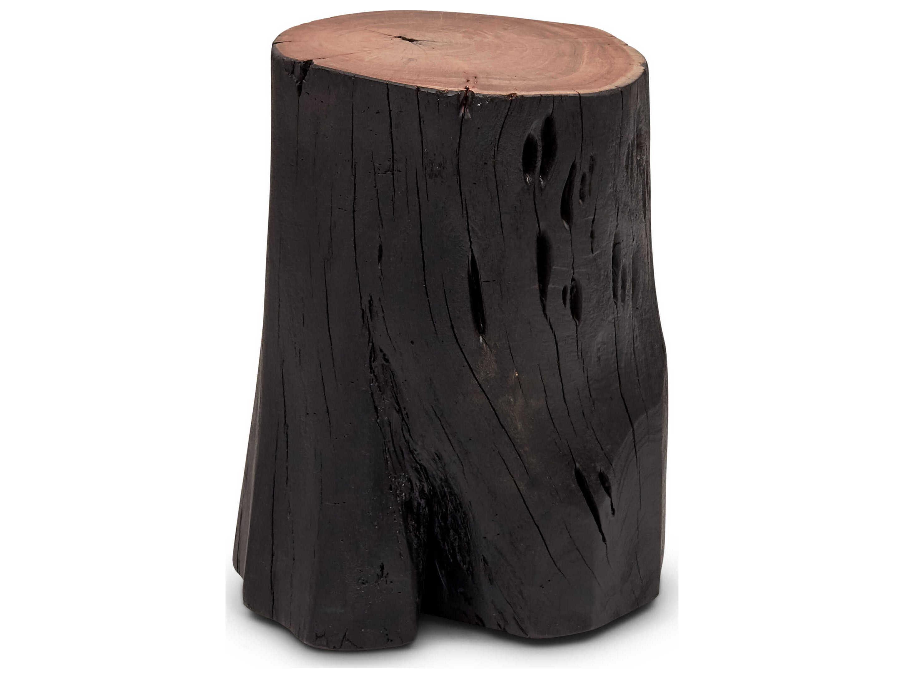 Urbia Brooks Round Wood Ebonized End Table