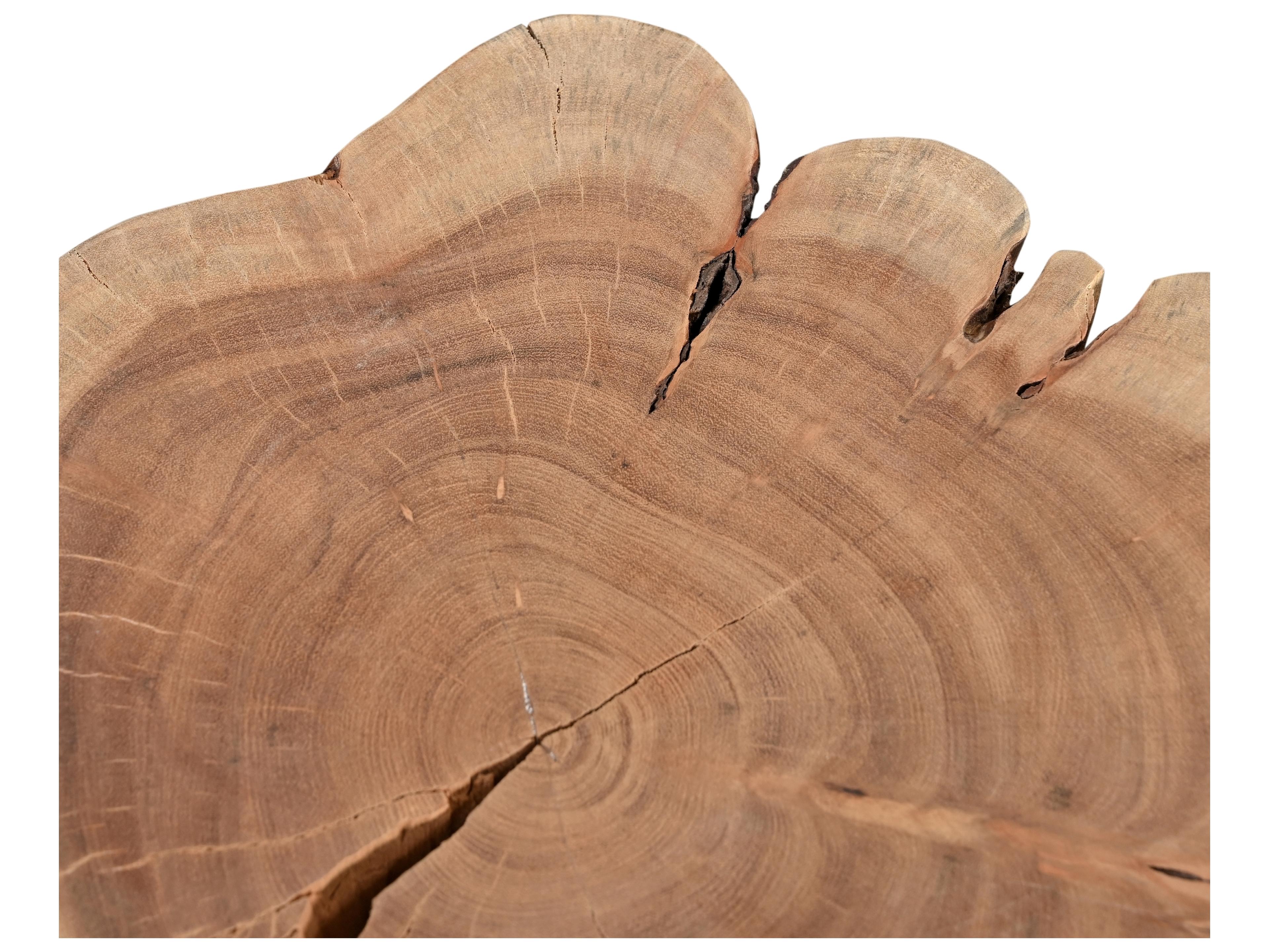 Urbia Brooks Teak Brown Accent Stool