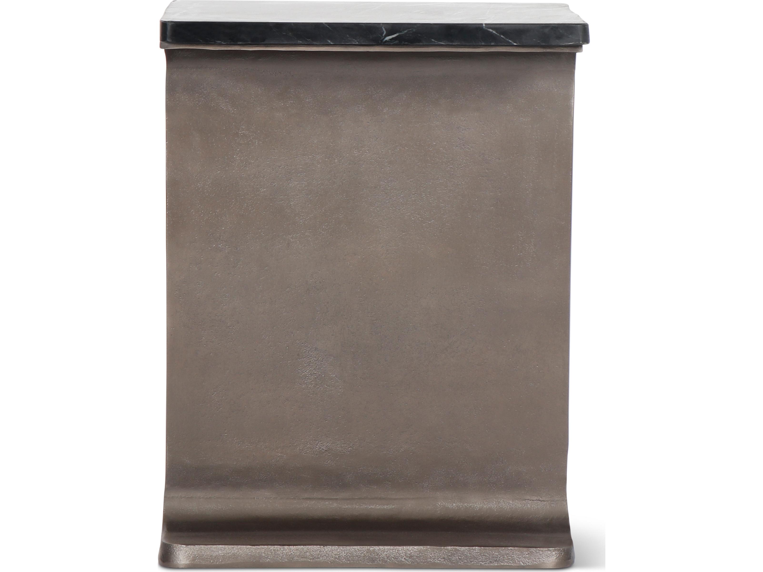 Urbia Marbelle Rectangular Marble I-Beam End Table