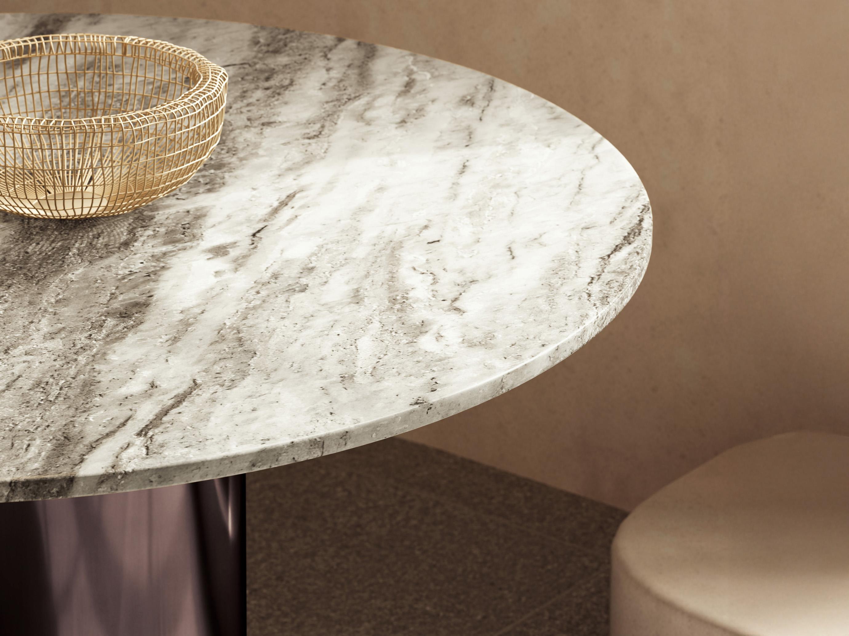 Urbia Marbelle Martie Round Marble Dining Table