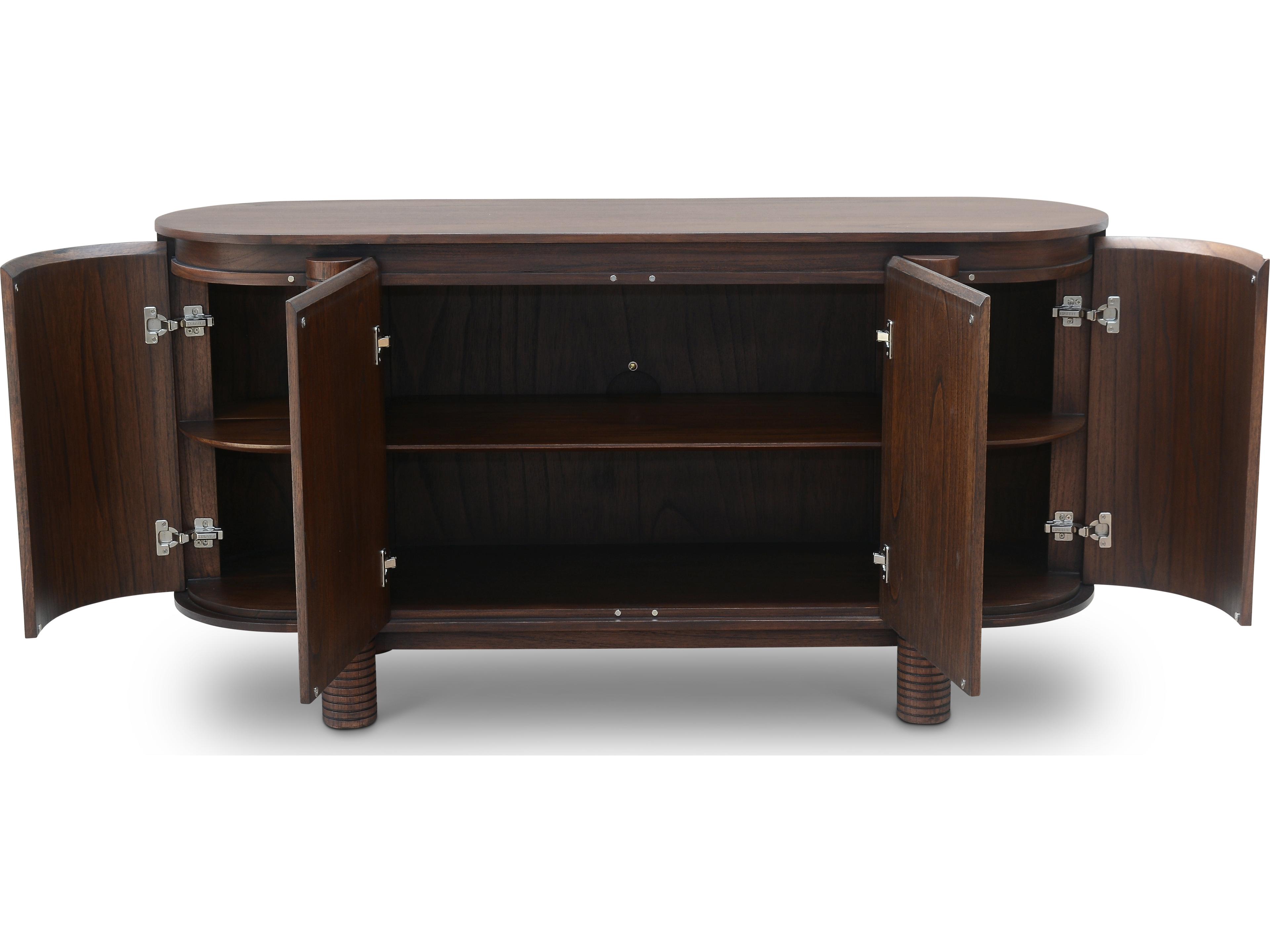 Urbia Luna Collection 63" Mindi Wood Roasted Coffee Sideboard