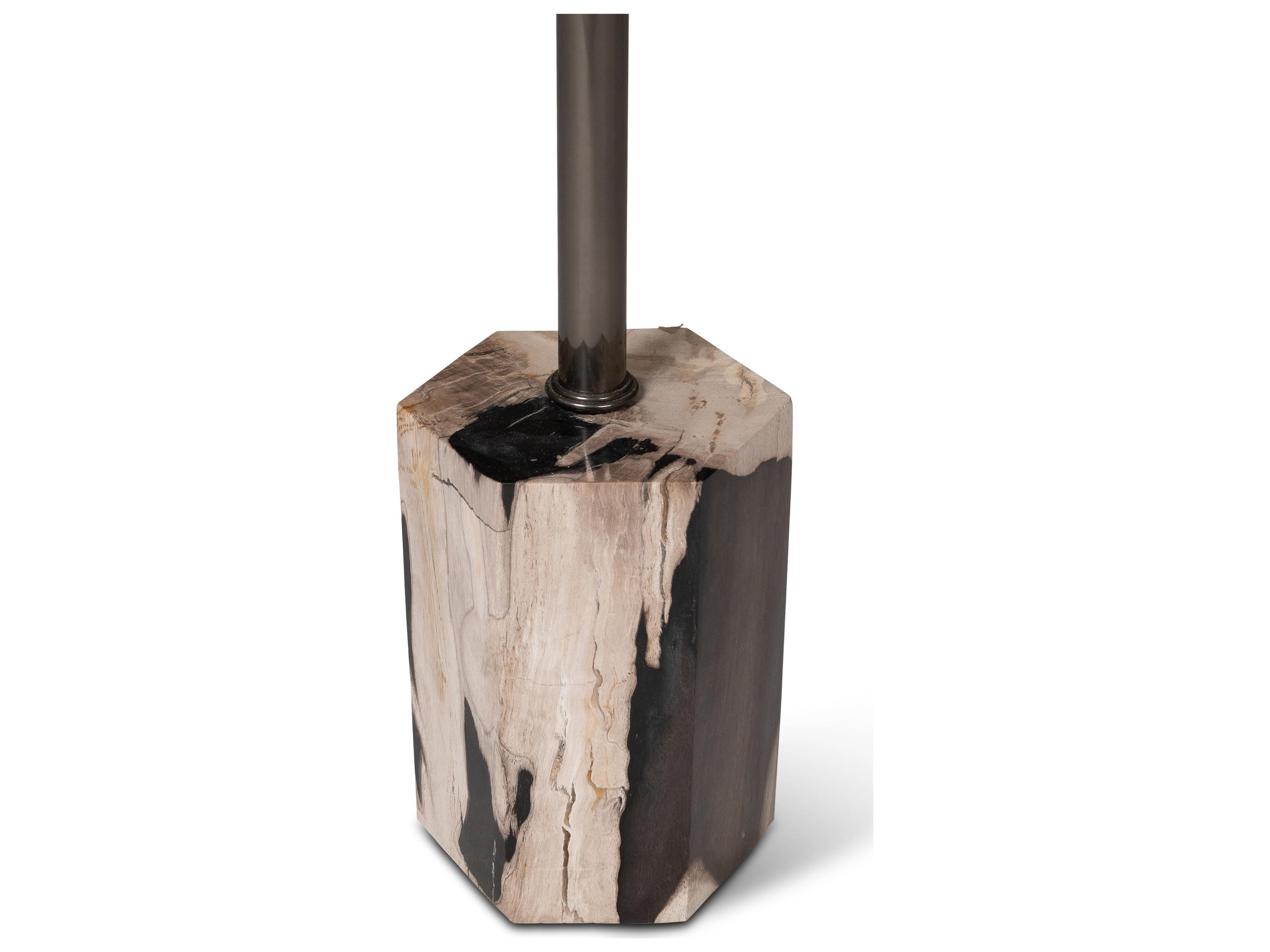 Urbia Relique Dinah Drink Table Nickel Frame Natural Dark Top