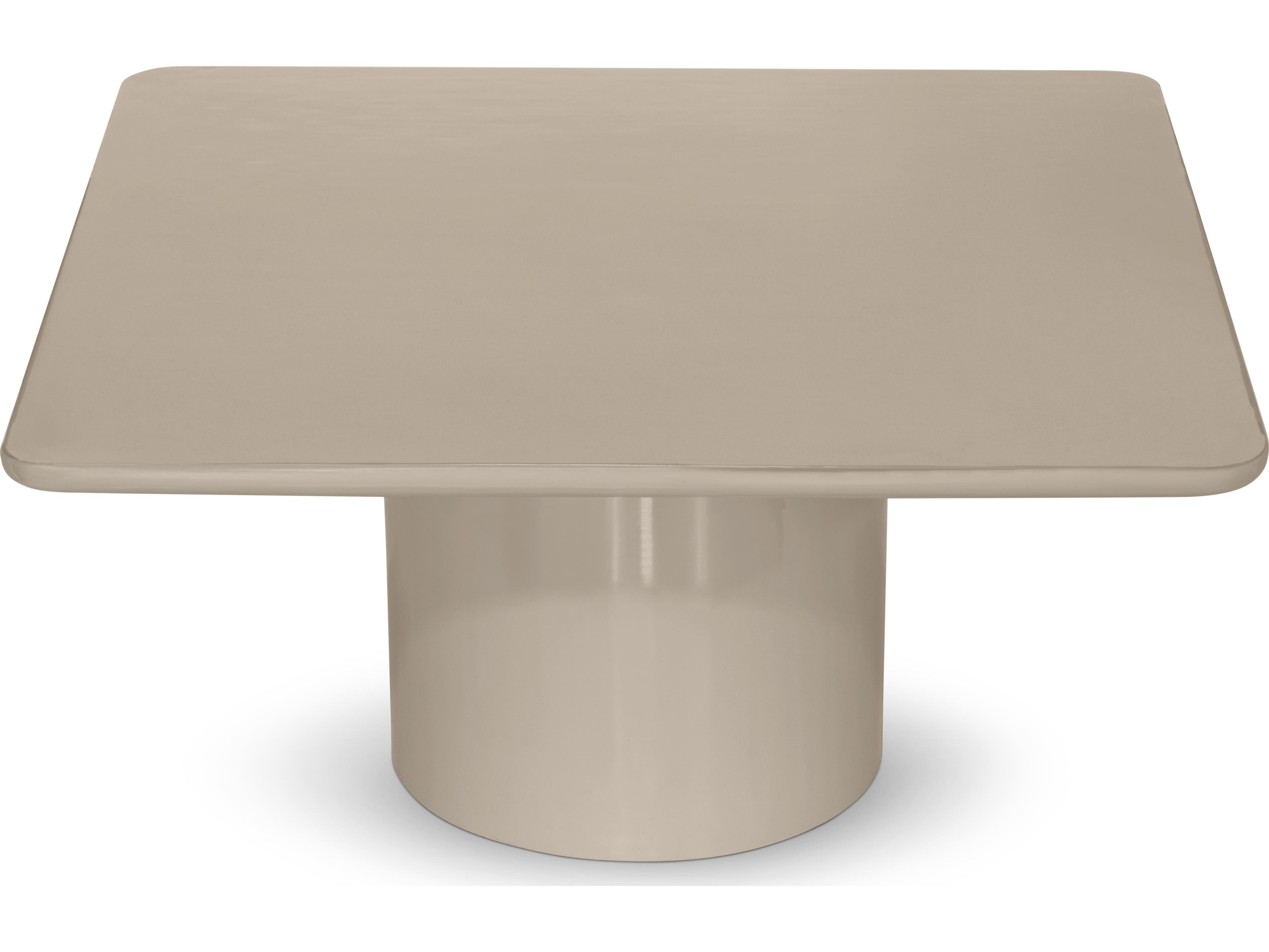 Urbia Alessia Square Metal Latte Taupe Coffee Table