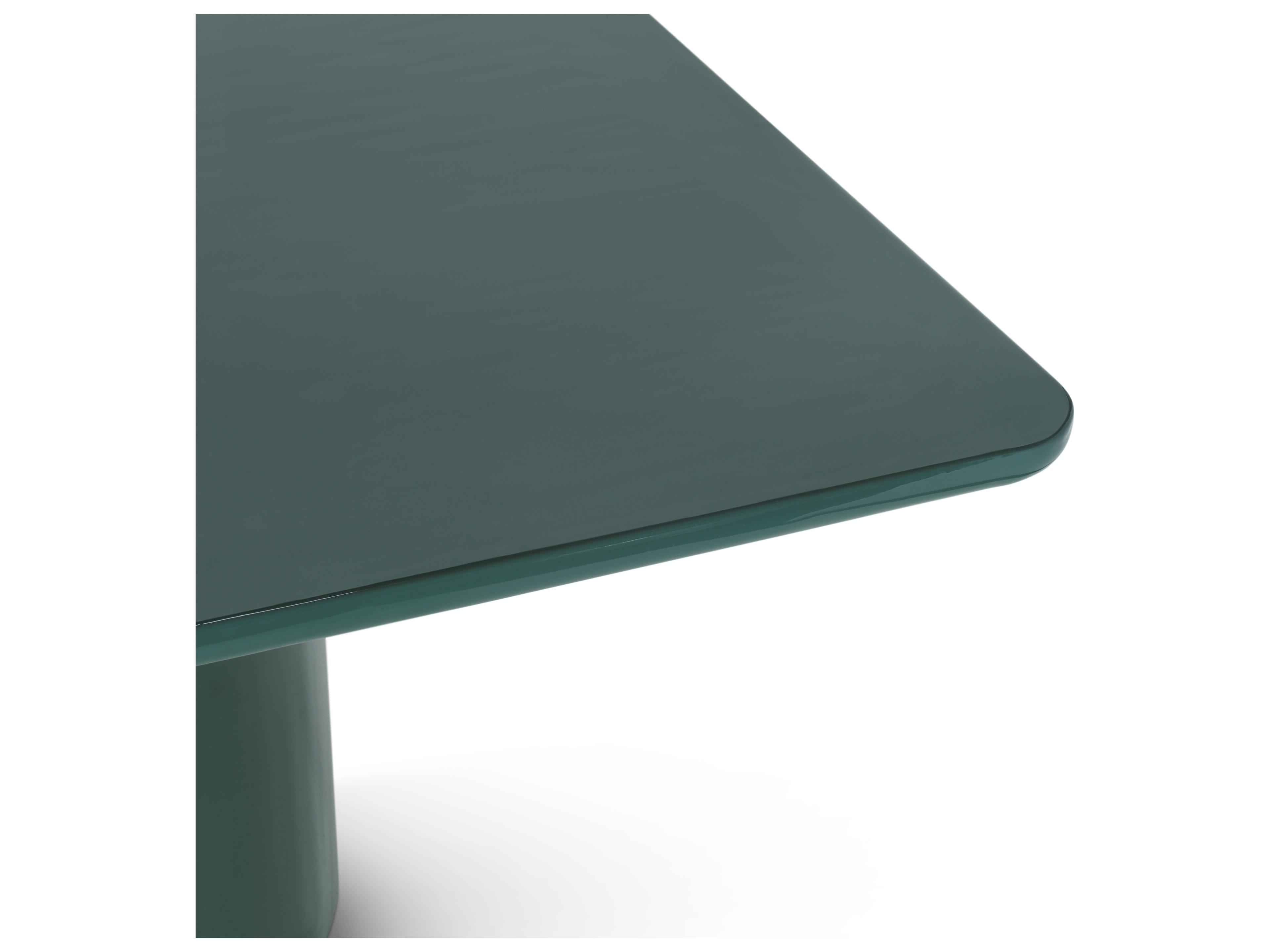 Urbia Alessia Square Metal Obsidian Green Coffee Table