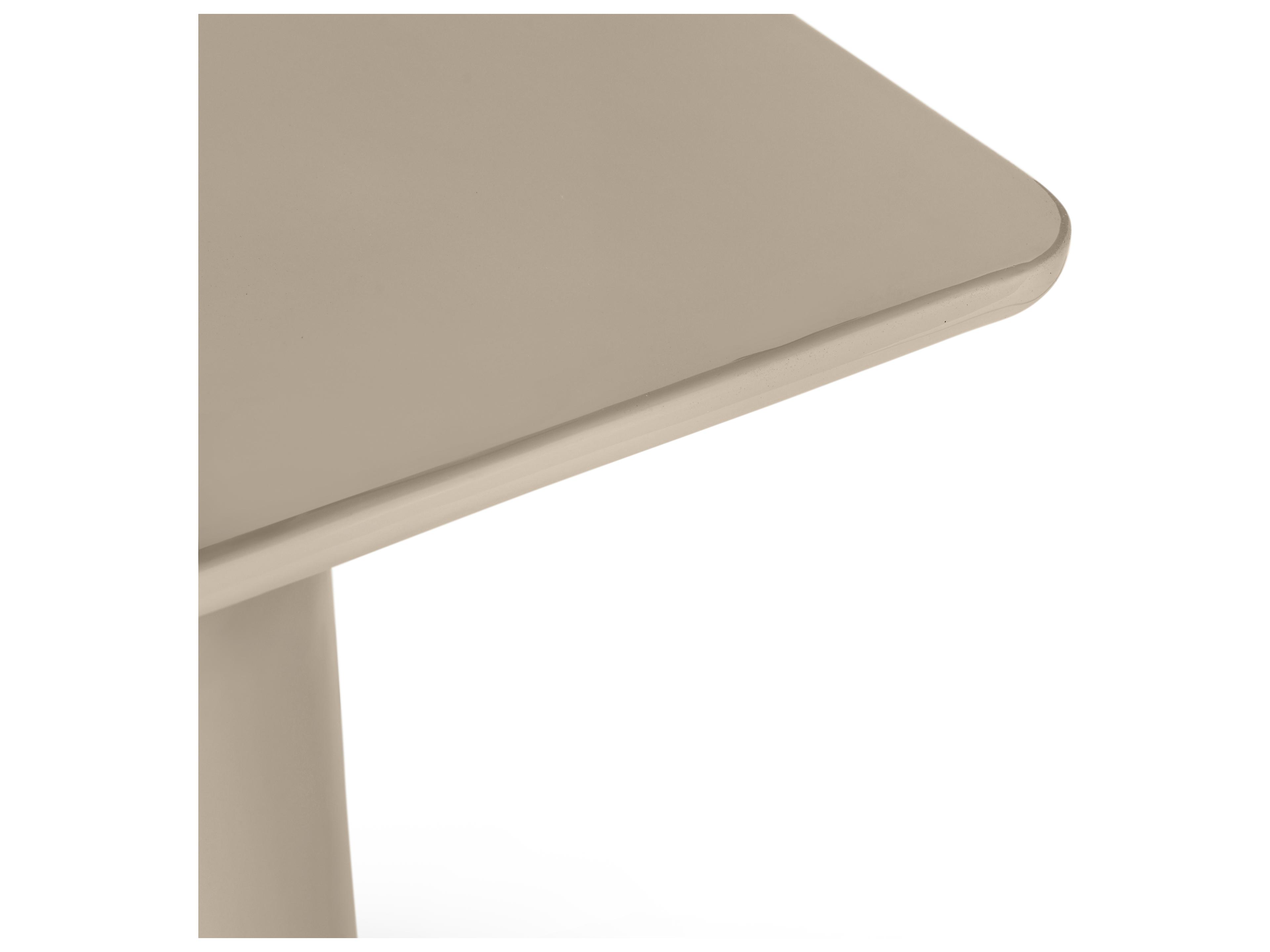 Urbia Alessia Square Metal Latte Taupe Coffee Table