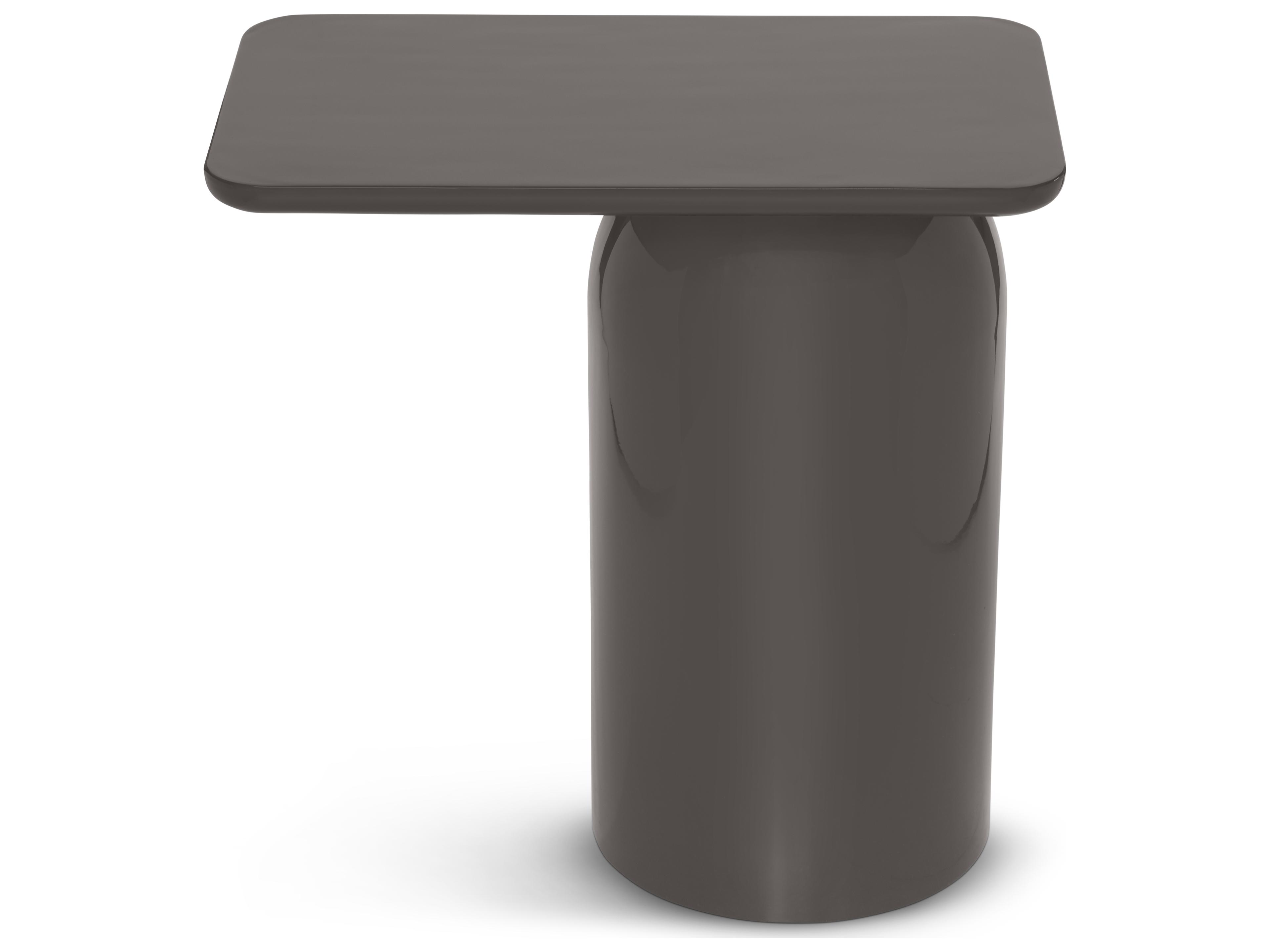 Urbia Alessia Rectangular Metal Deep Umber Brown End Table