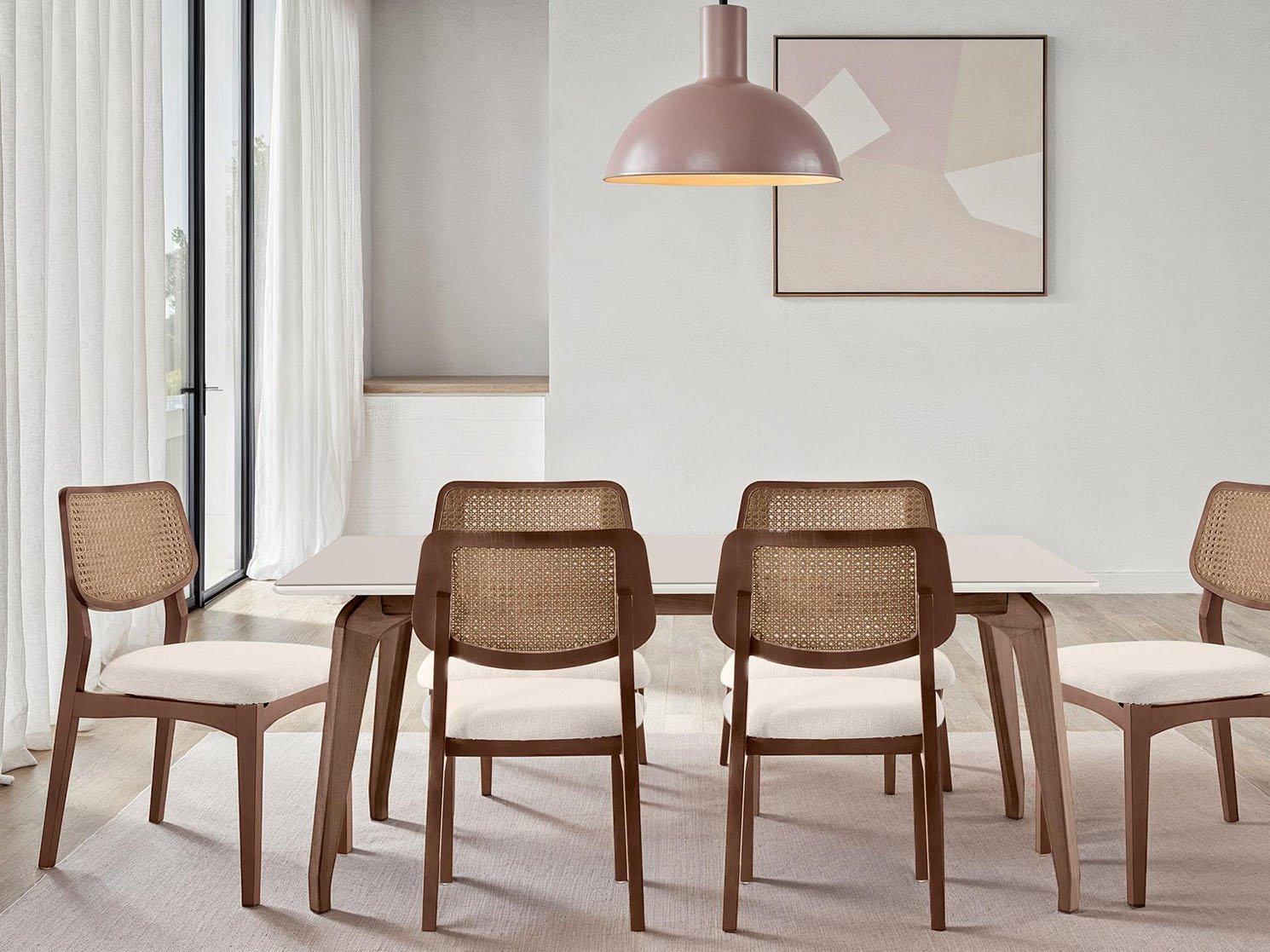 Urbia Modern Brazilian Brown Solid Wood Dining Room Set