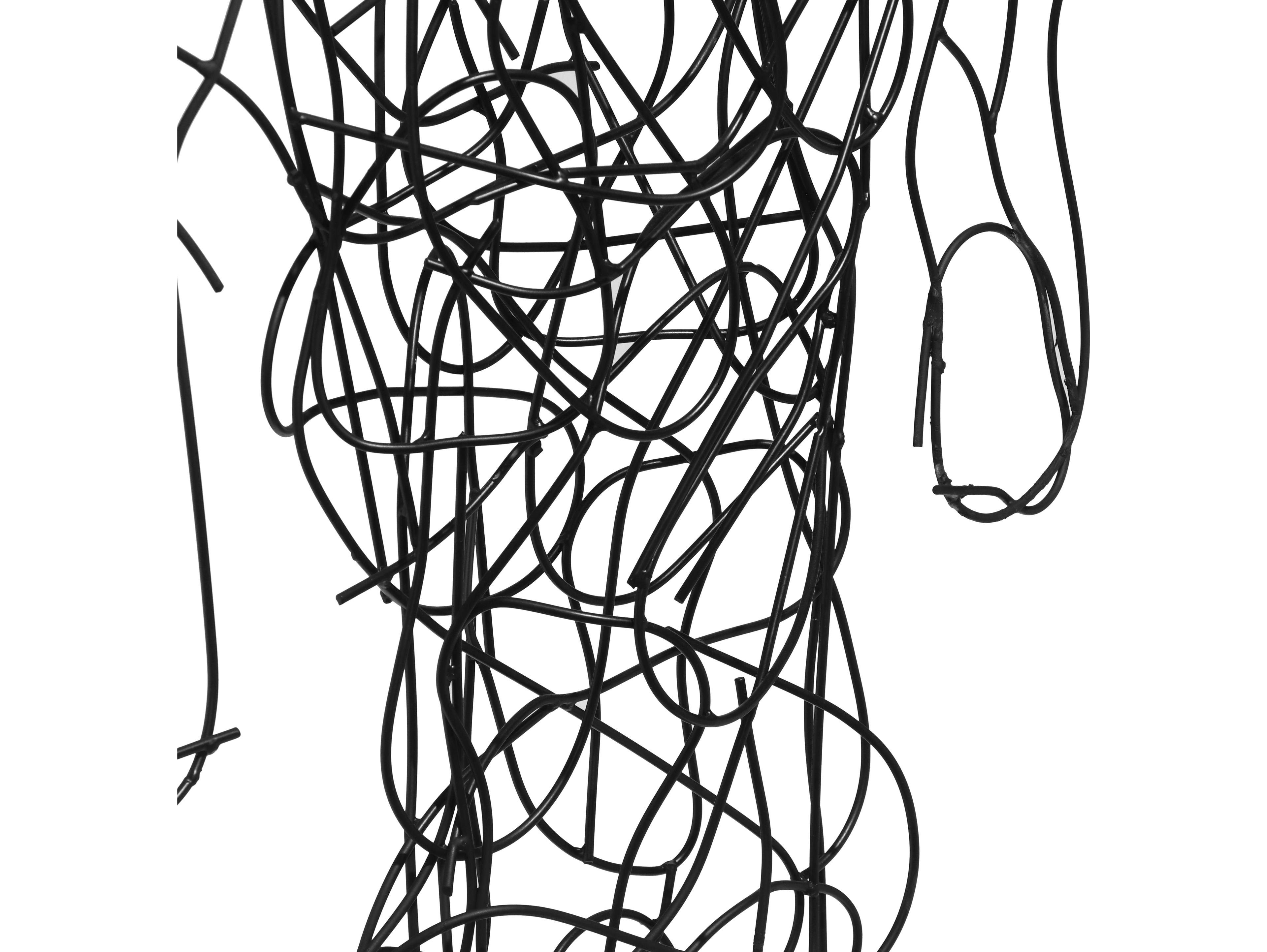 Urbia Naturals Black Mister Metal Sculpture