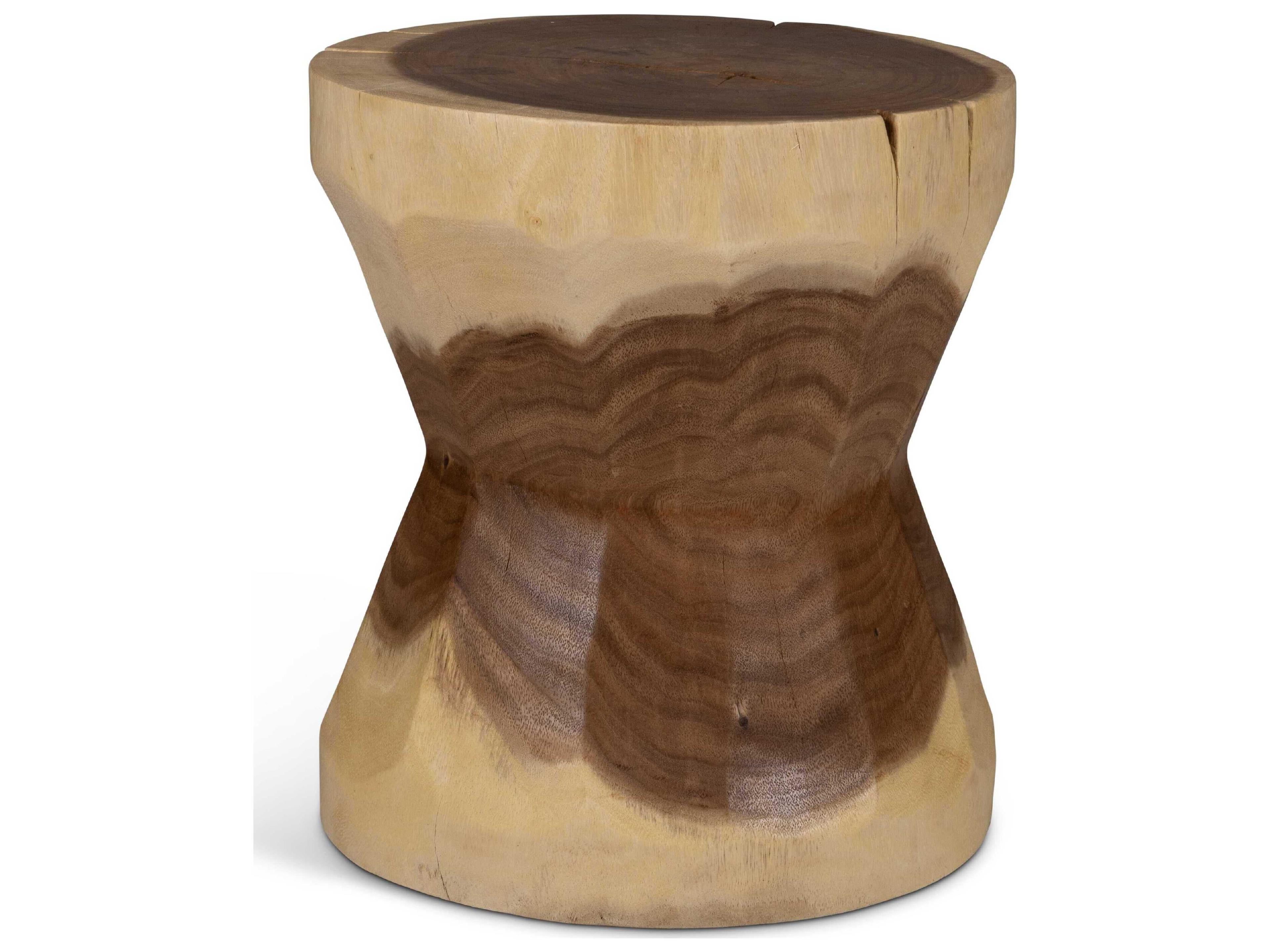 Urbia Naturals Patcharee Natural Brown Accent Stool