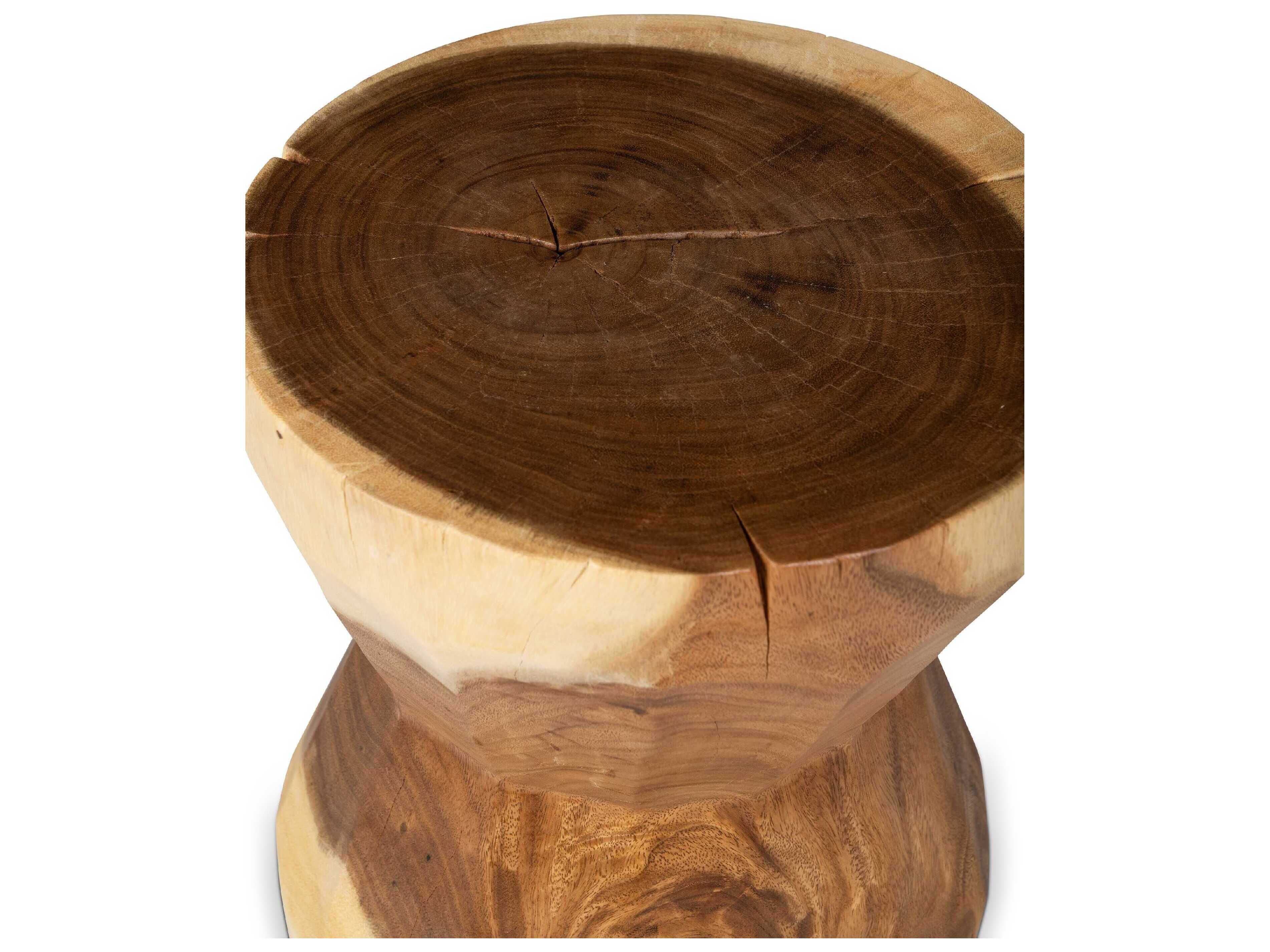 Urbia Naturals Patcharee Natural Brown Accent Stool