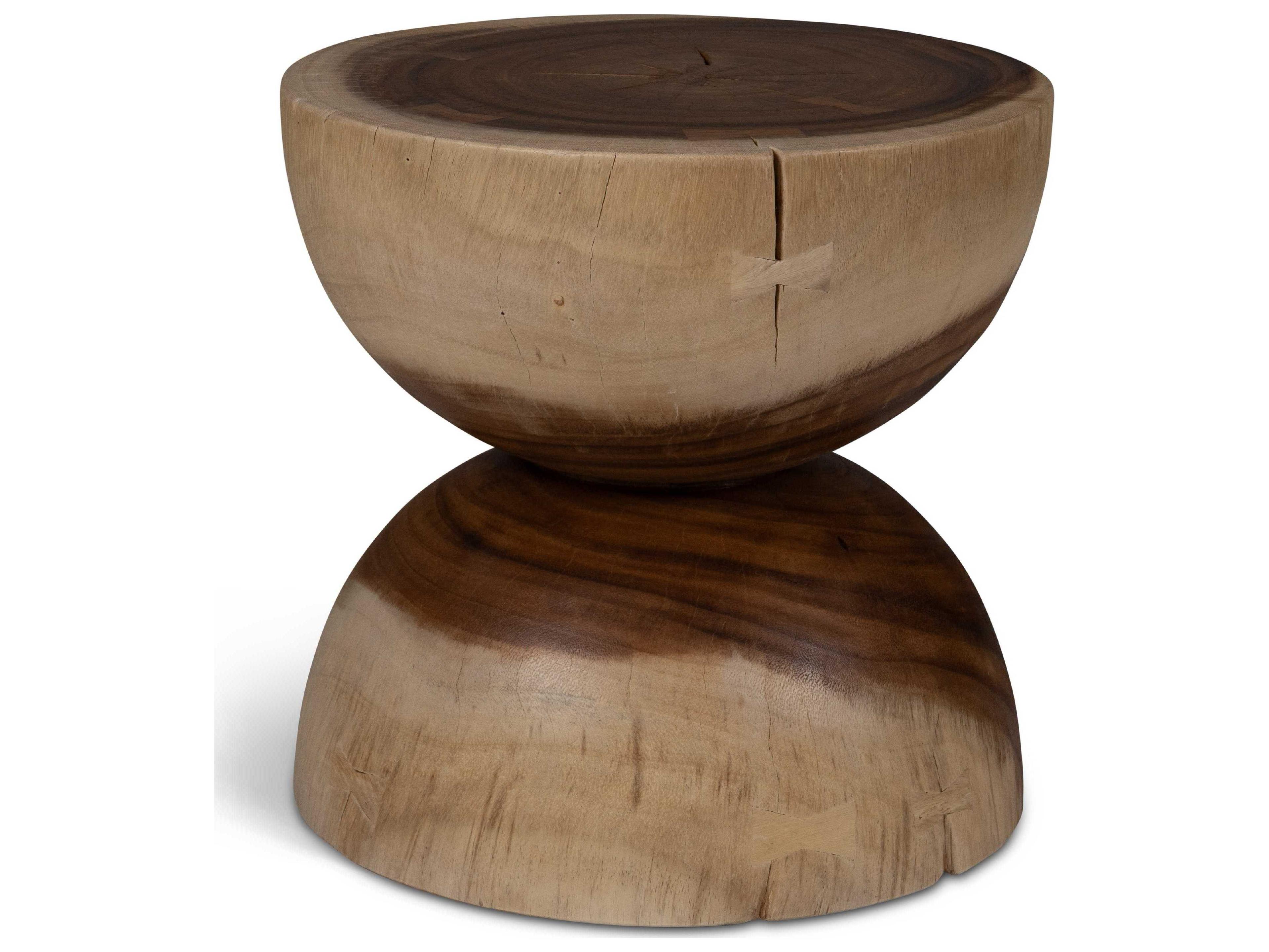 Urbia Naturals Pensri Natural Brown Accent Stool