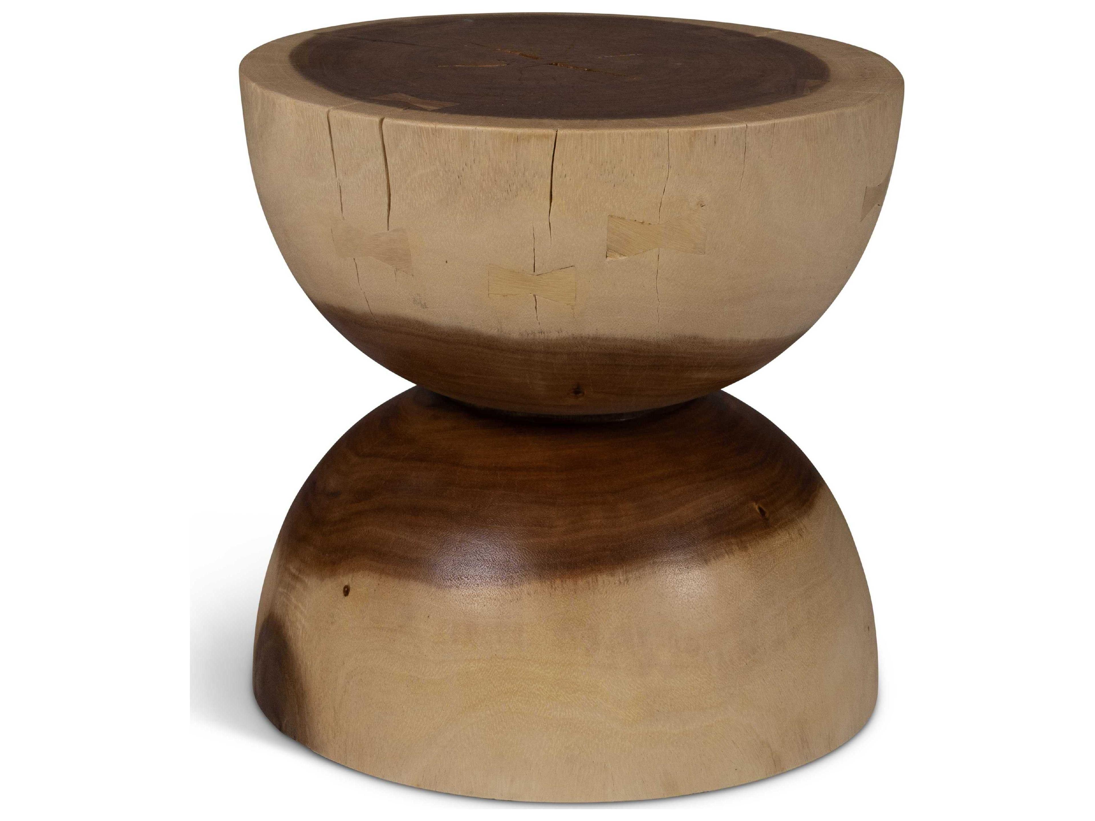Urbia Naturals Pensri Natural Brown Accent Stool